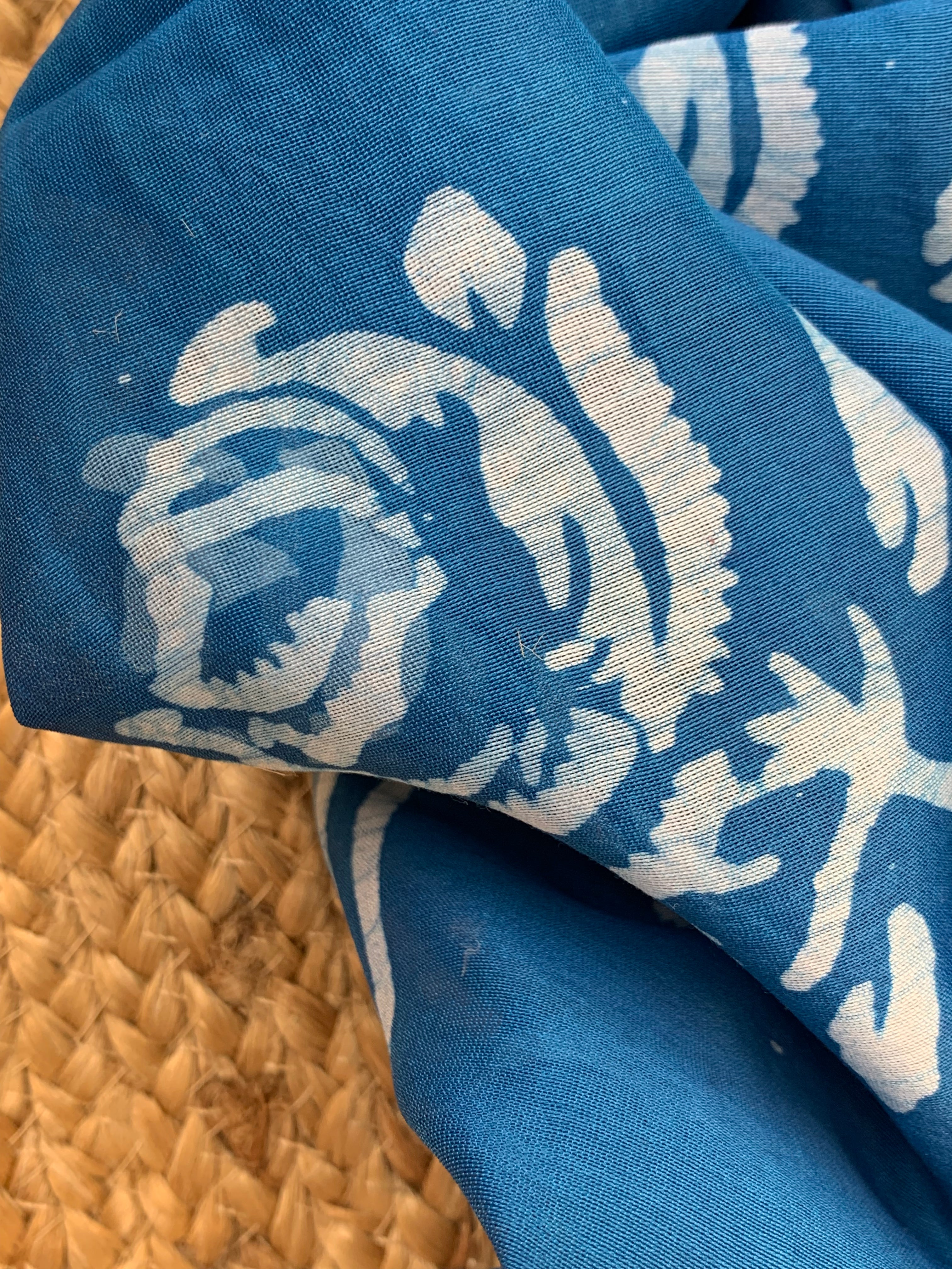 Handblock Batik Cotton Chanderi Suit