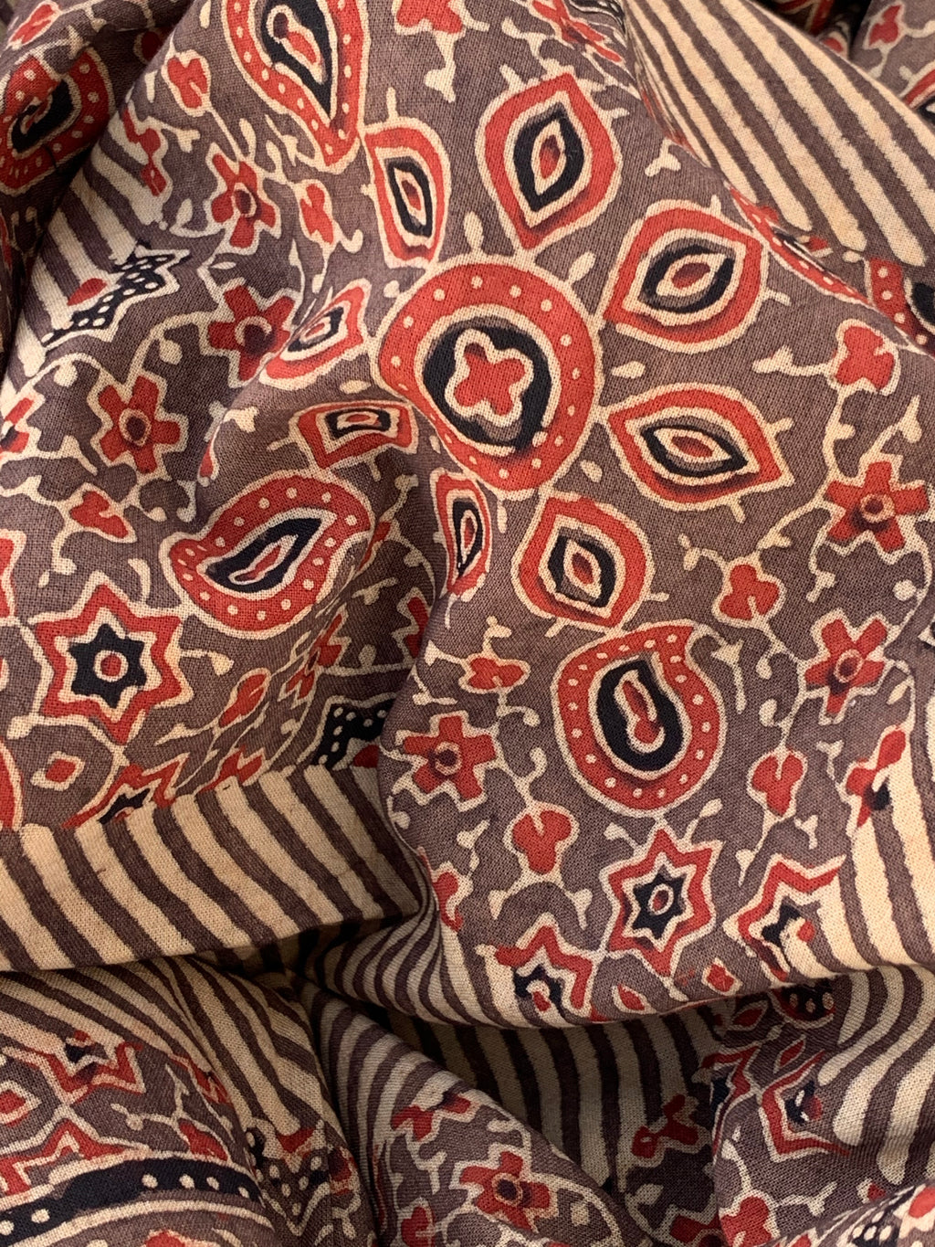 Handblock Ajrakh Dupatta