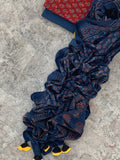 Handblock Ajrakh Cotton Suit
