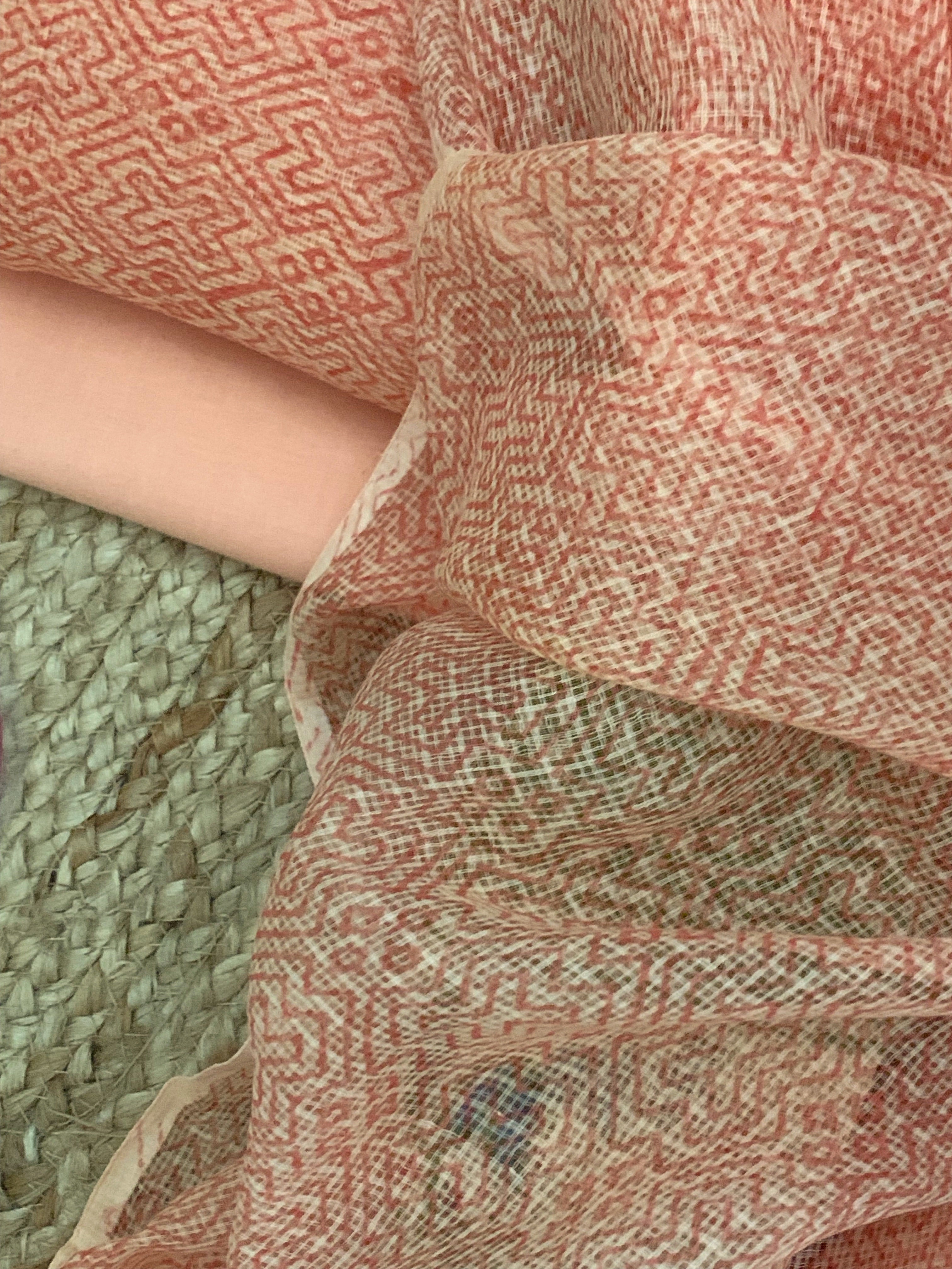 Blush Coral Handcrafted Kota Suit
