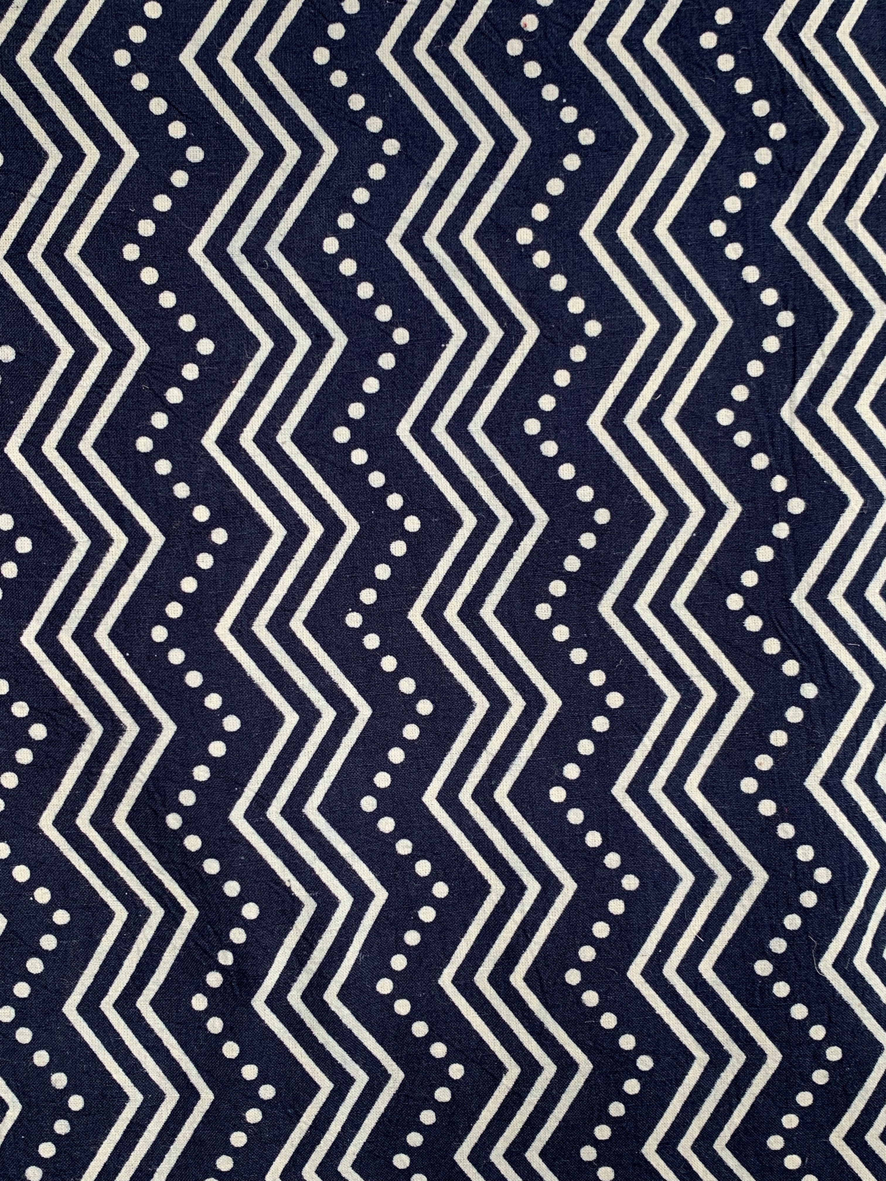 Hand Screen Print Kurta Bottom Set - Indigo