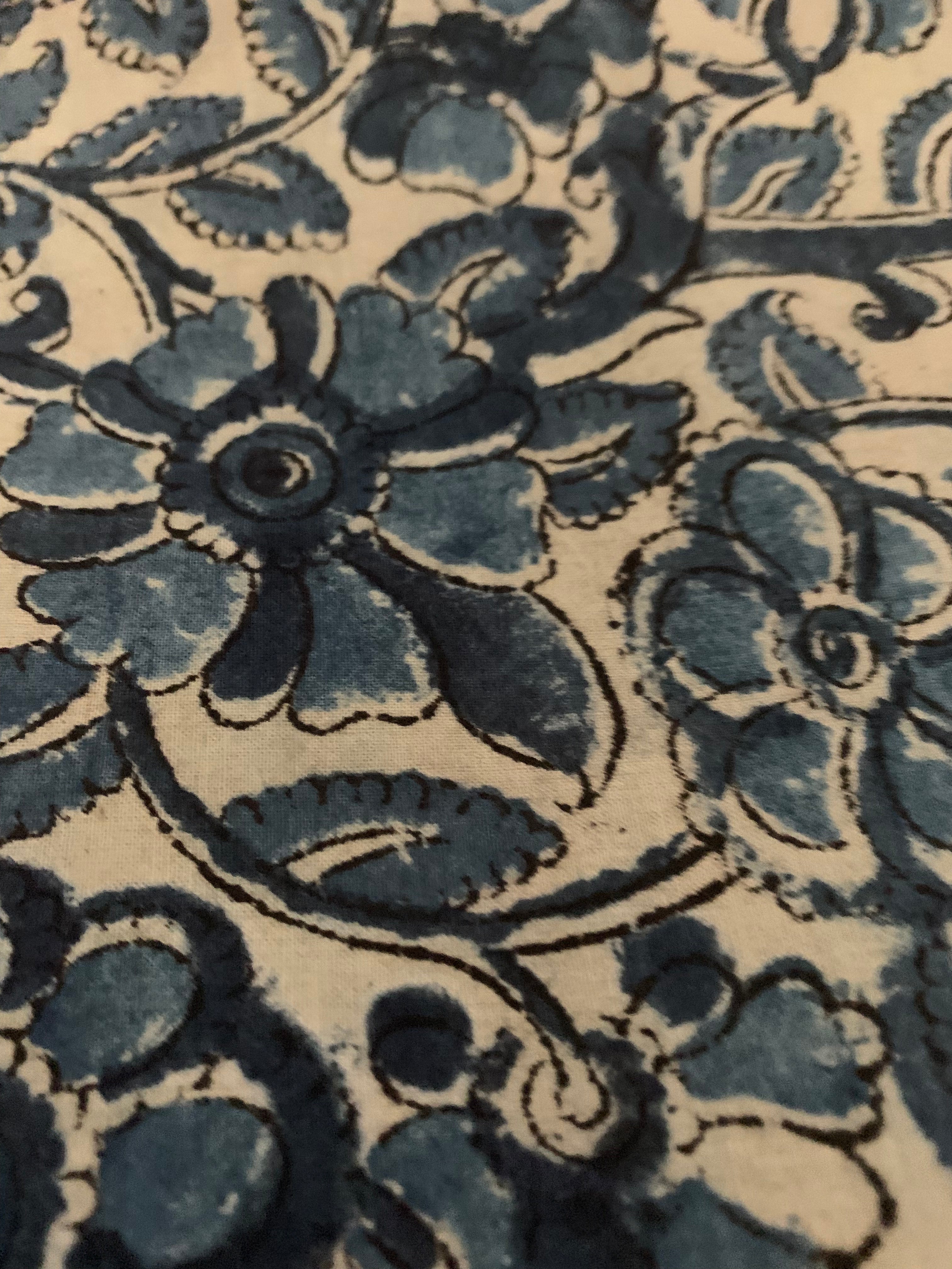 Hand Block Printed Kalamkari Natural Dyed Cotton Kurta