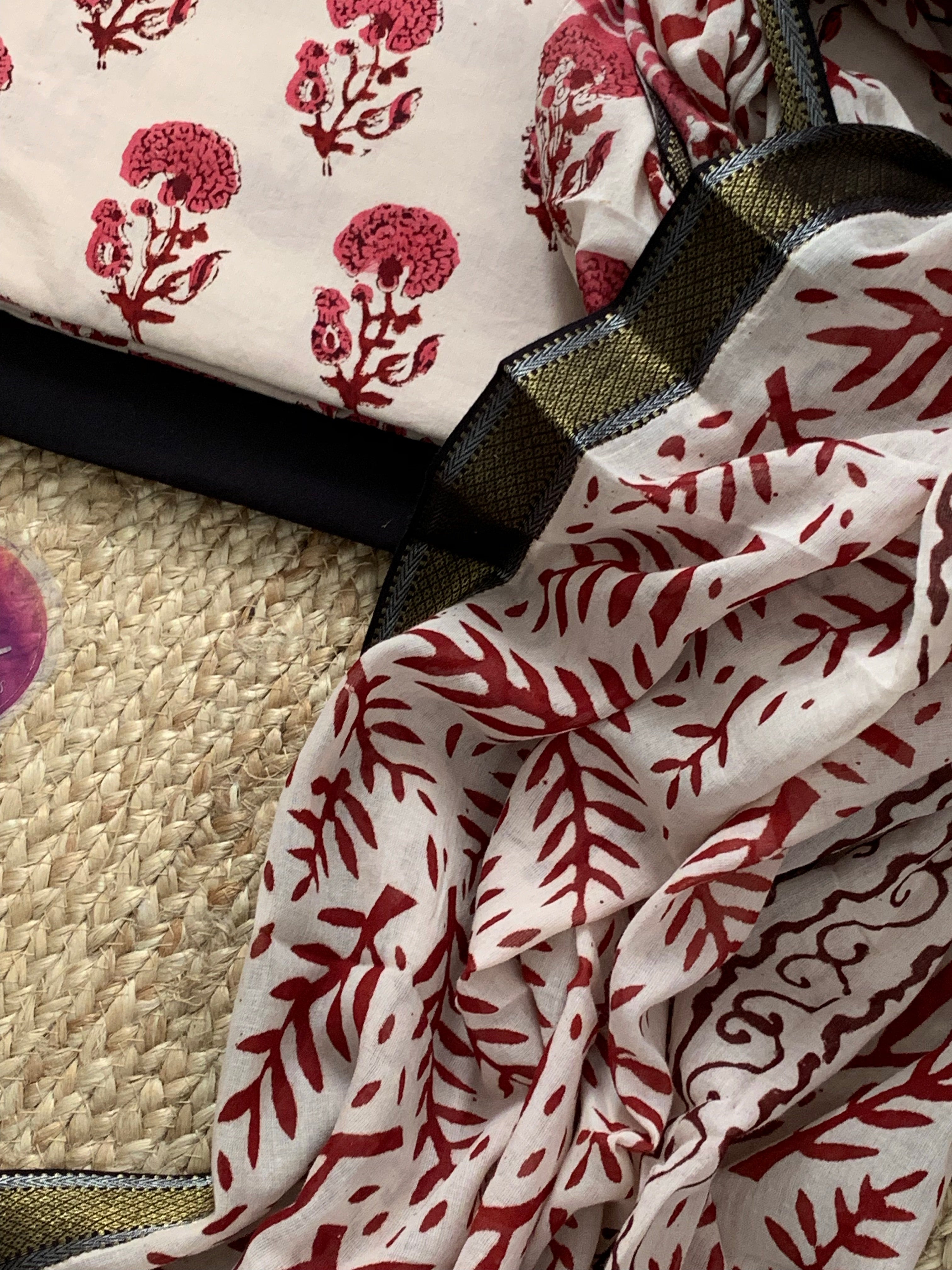 Handblock Cotton Suit