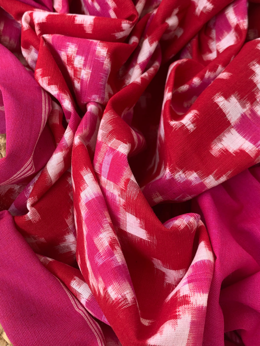 Handwoven Double Ikat Kurta Telia Dupatta Set