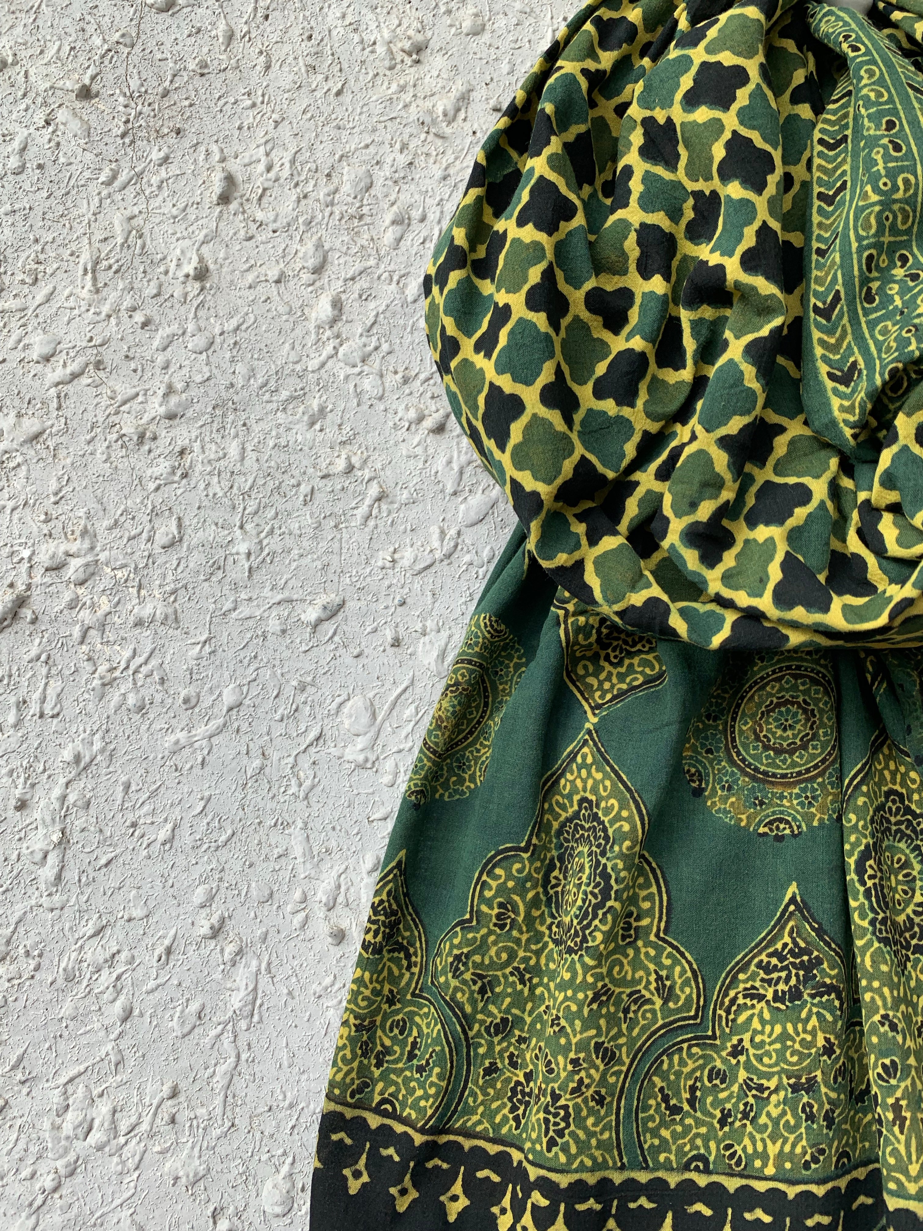 Handblock Ajrakh Dupatta