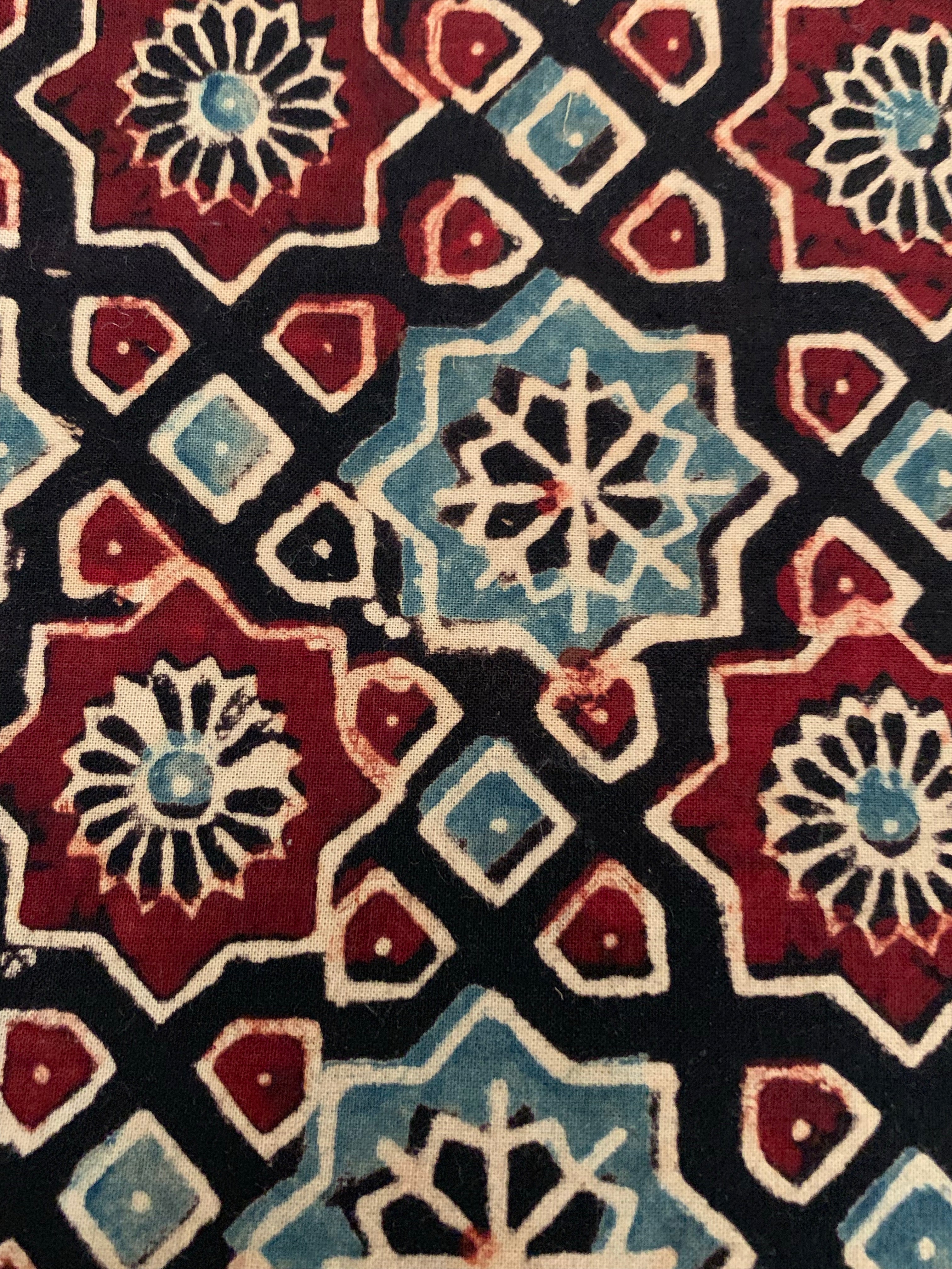 Handblock Ajrakh Suit