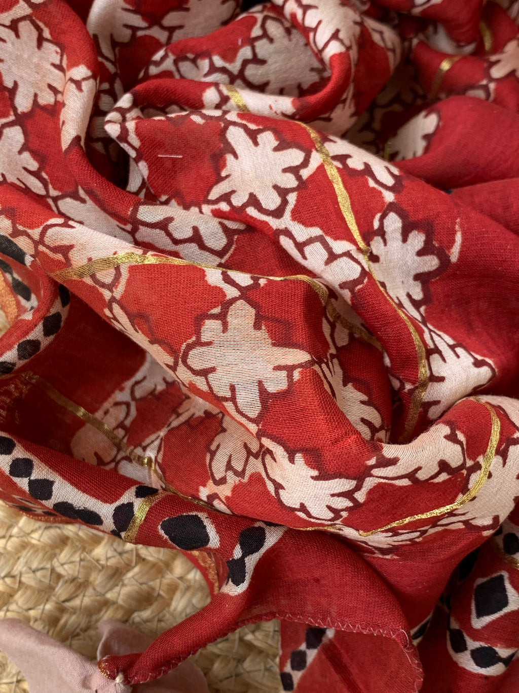 Handcrafted Cotton Chanderi Suit
