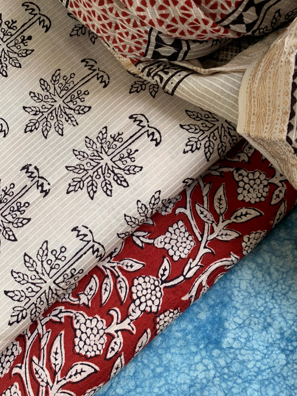 Handblock Maheshwari Bagh Suit