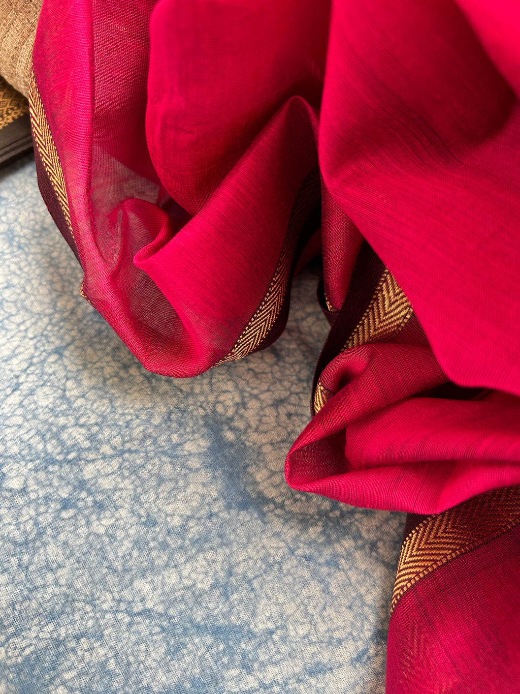 Handwoven Maheshwari Kurta Dupatta Set