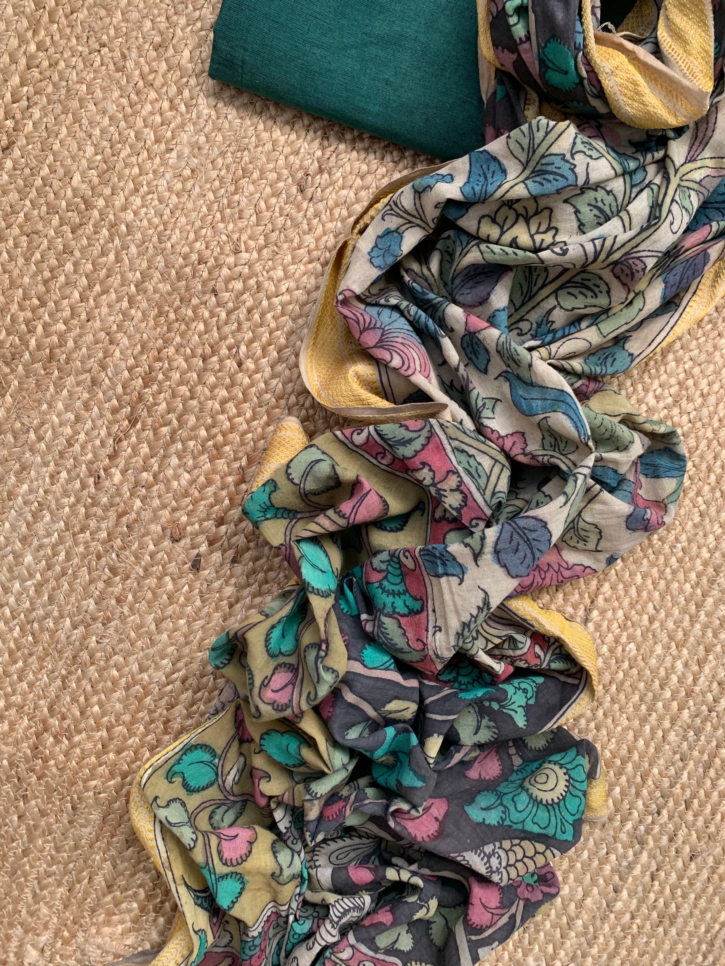Handcrafted Kalamkari Kurta Dupatta Set