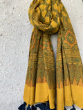 Handblock Ajrakh Dupatta