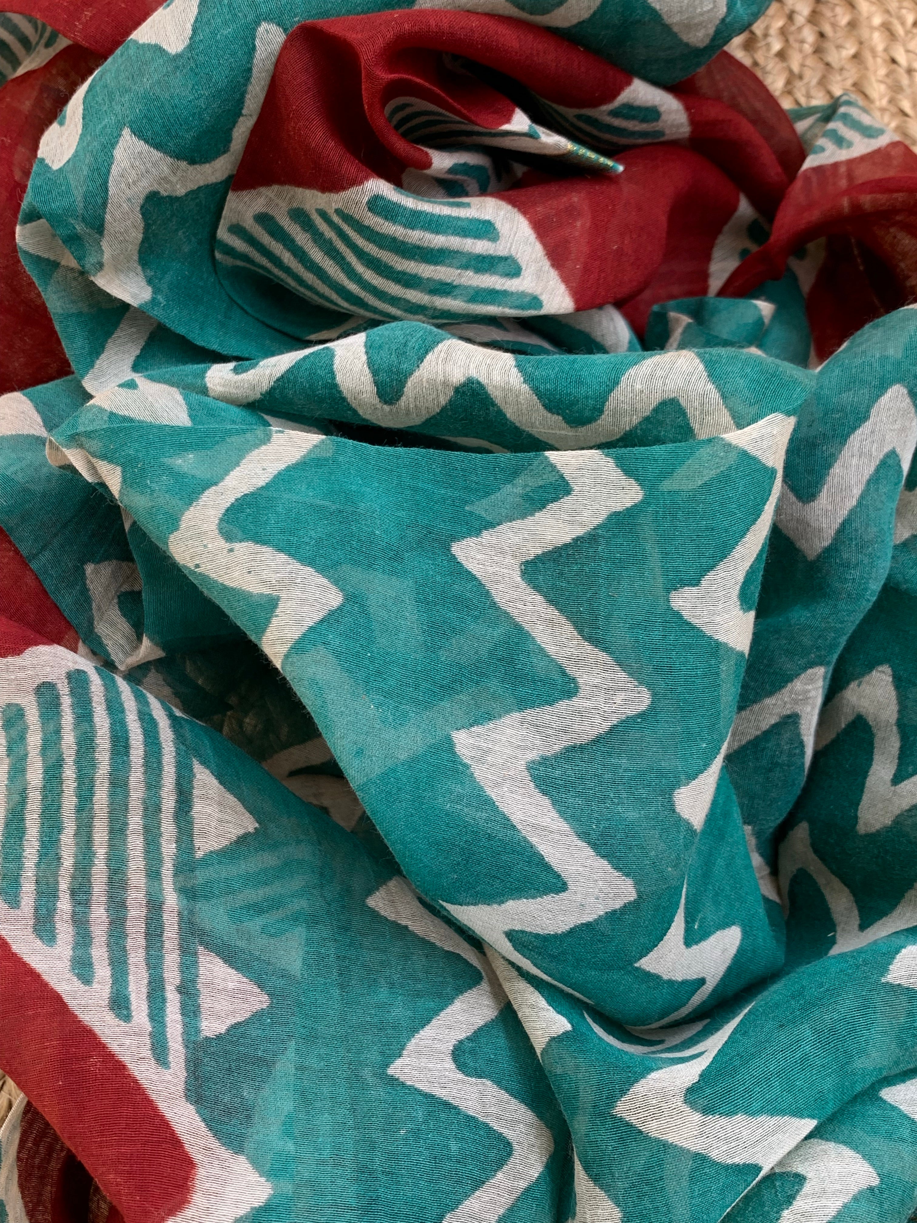 Handcrafted Cotton Chanderi Suit