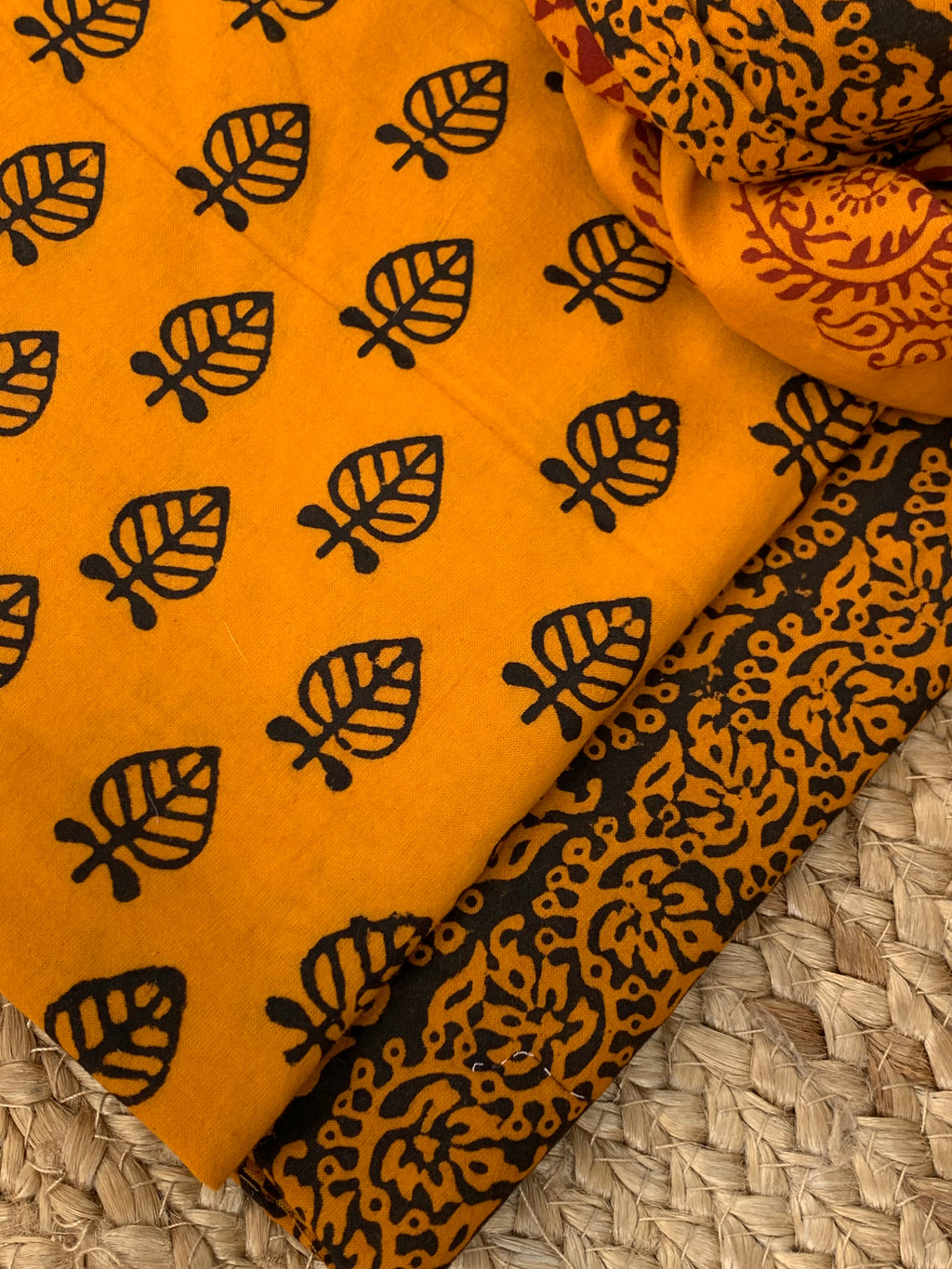 Natural Dyed Bagh Block Print Cotton Suit