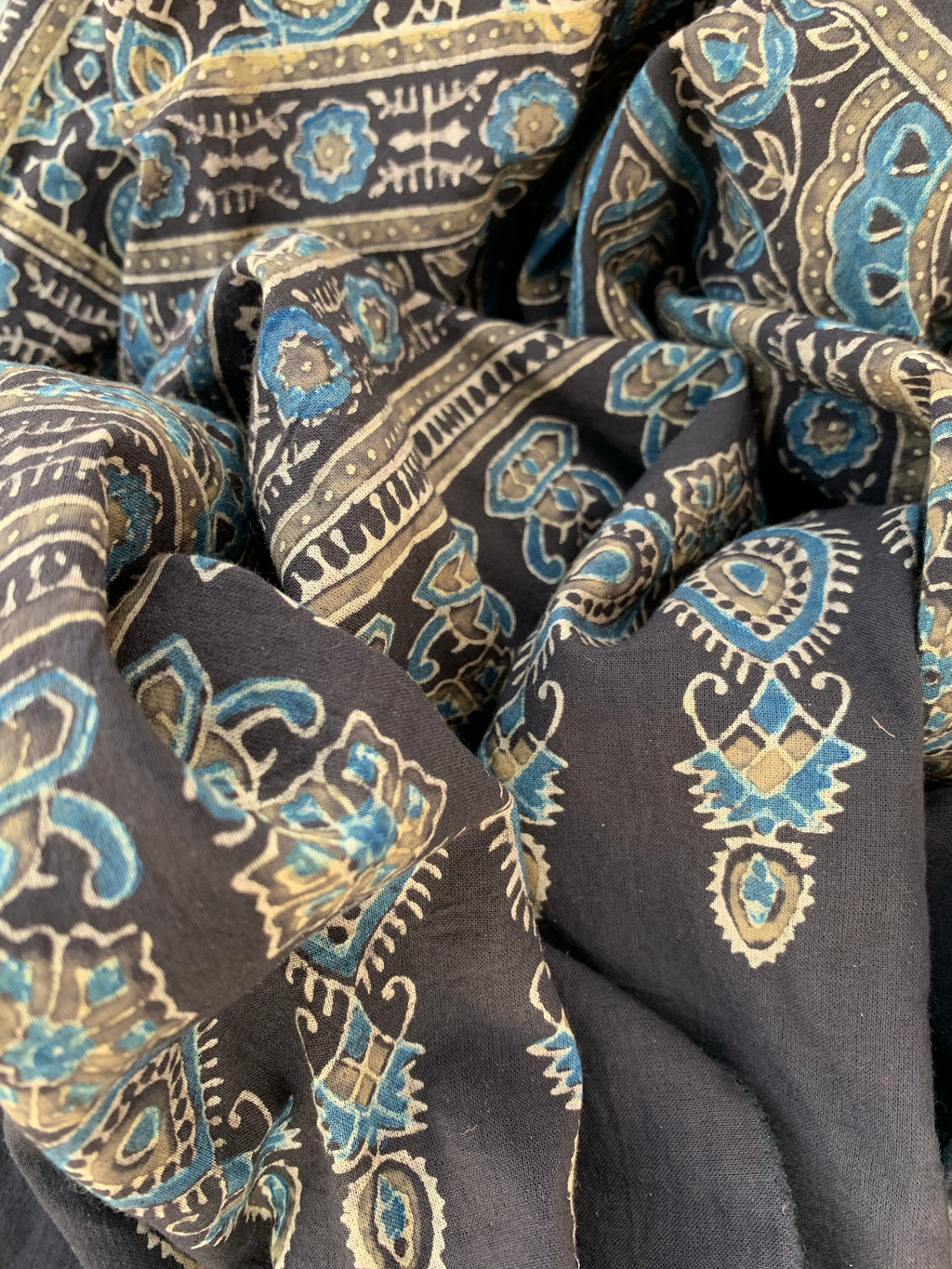 Handblock Ajrakh Dupatta
