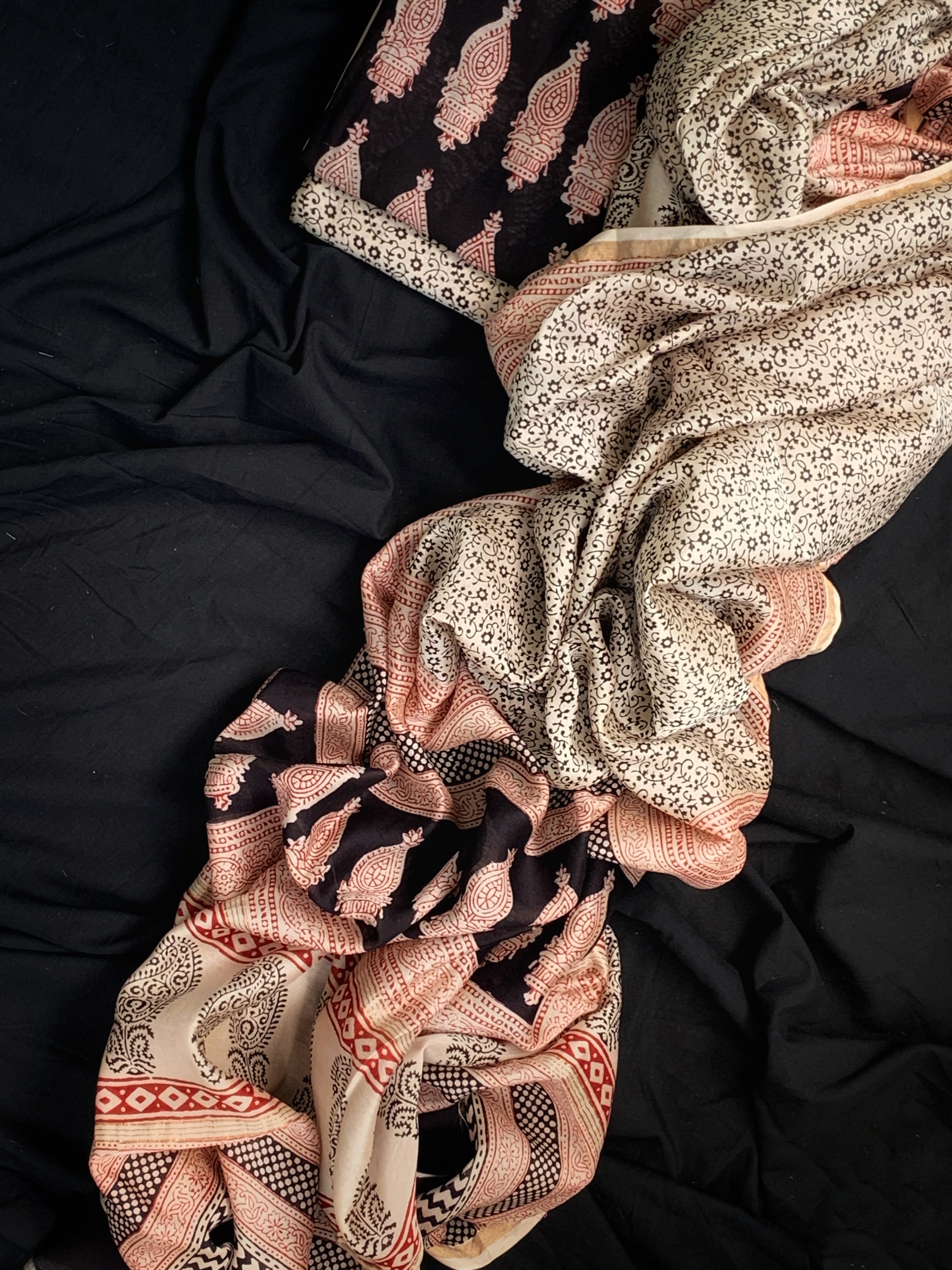 Handblock Chanderi Bagh Suit