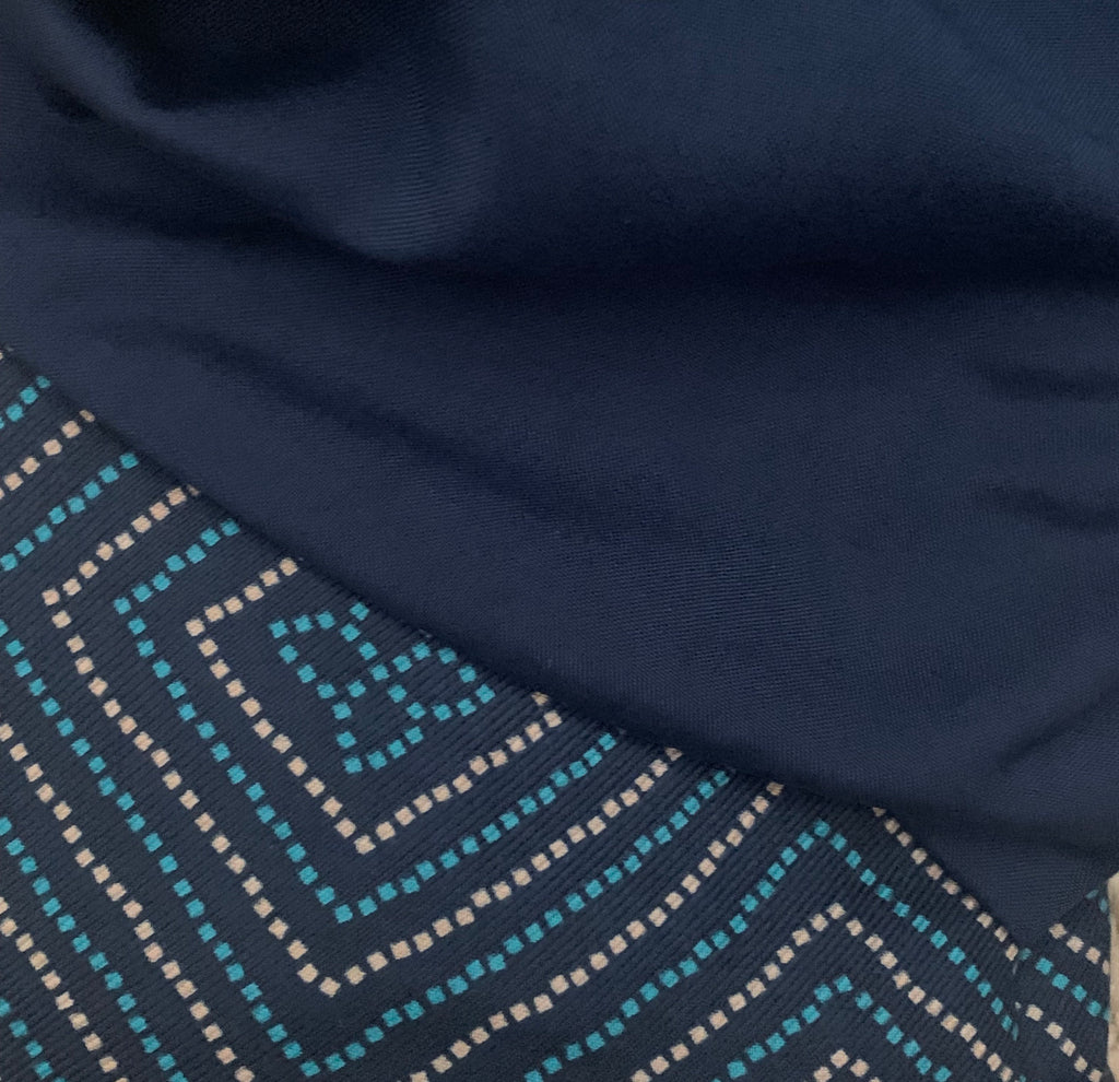 Royal Blue Wool Pashmina Suit