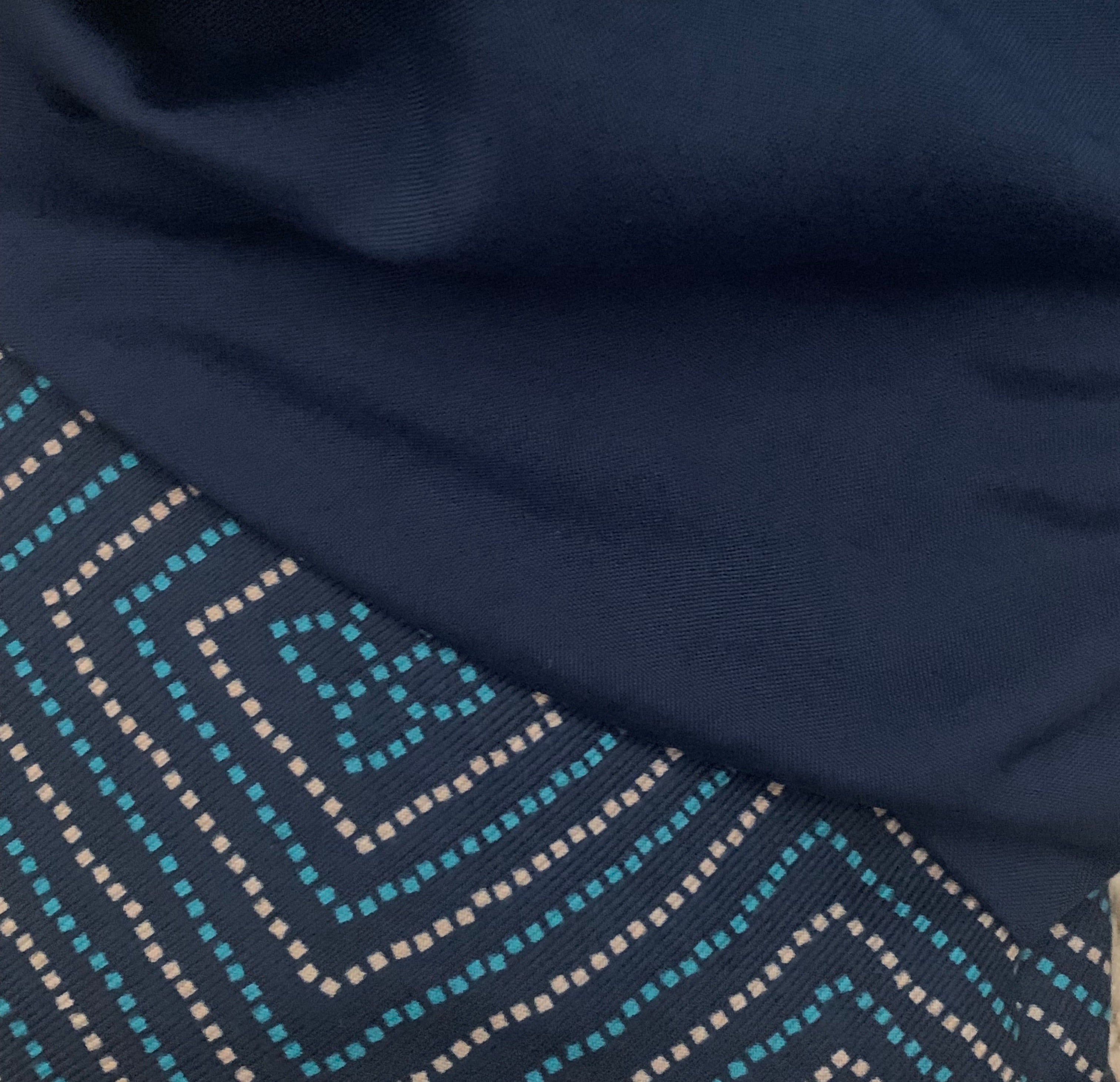 Royal Blue Wool Pashmina Suit