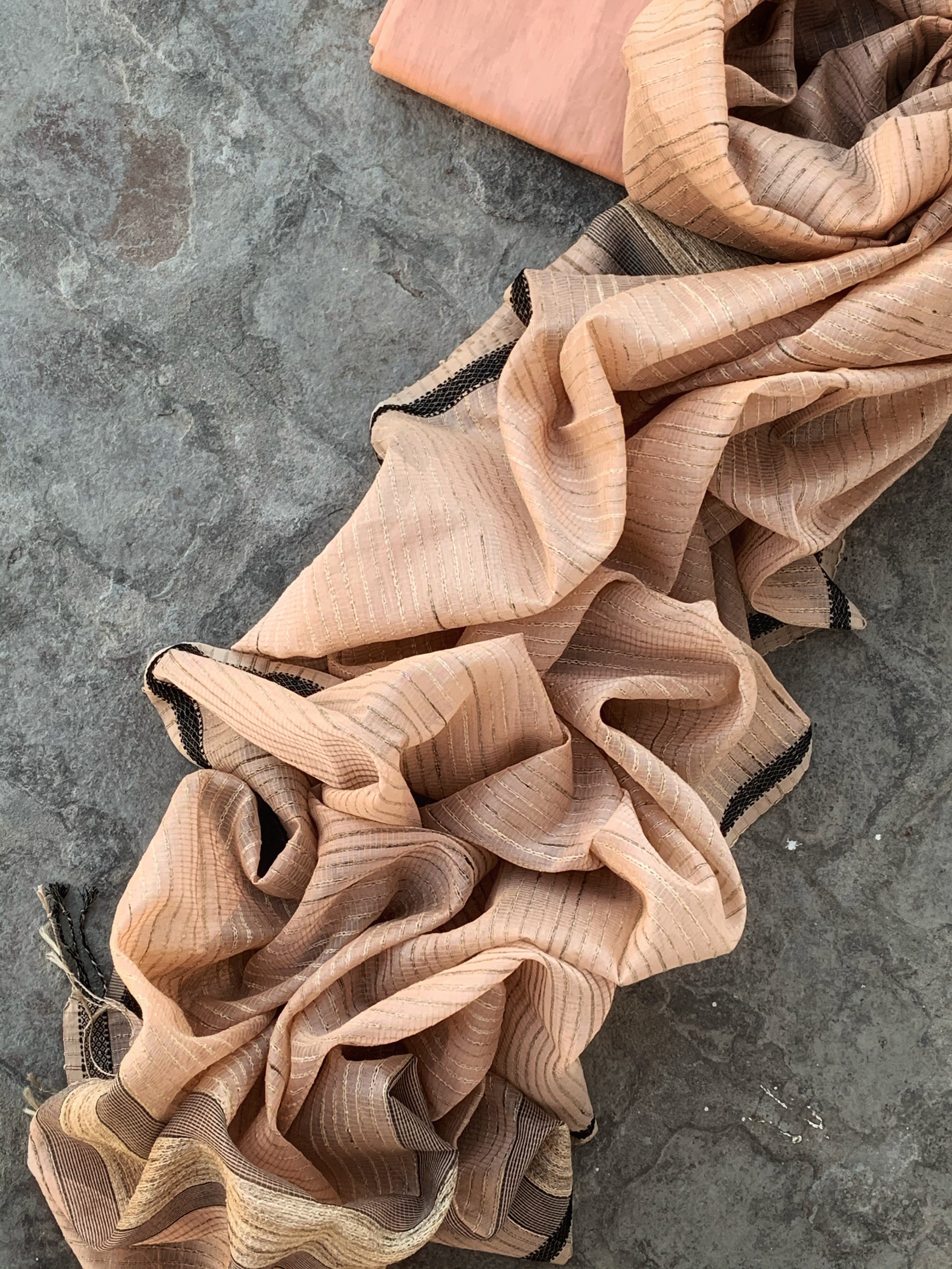 Handwoven Maheshwari Kurta dupatta set