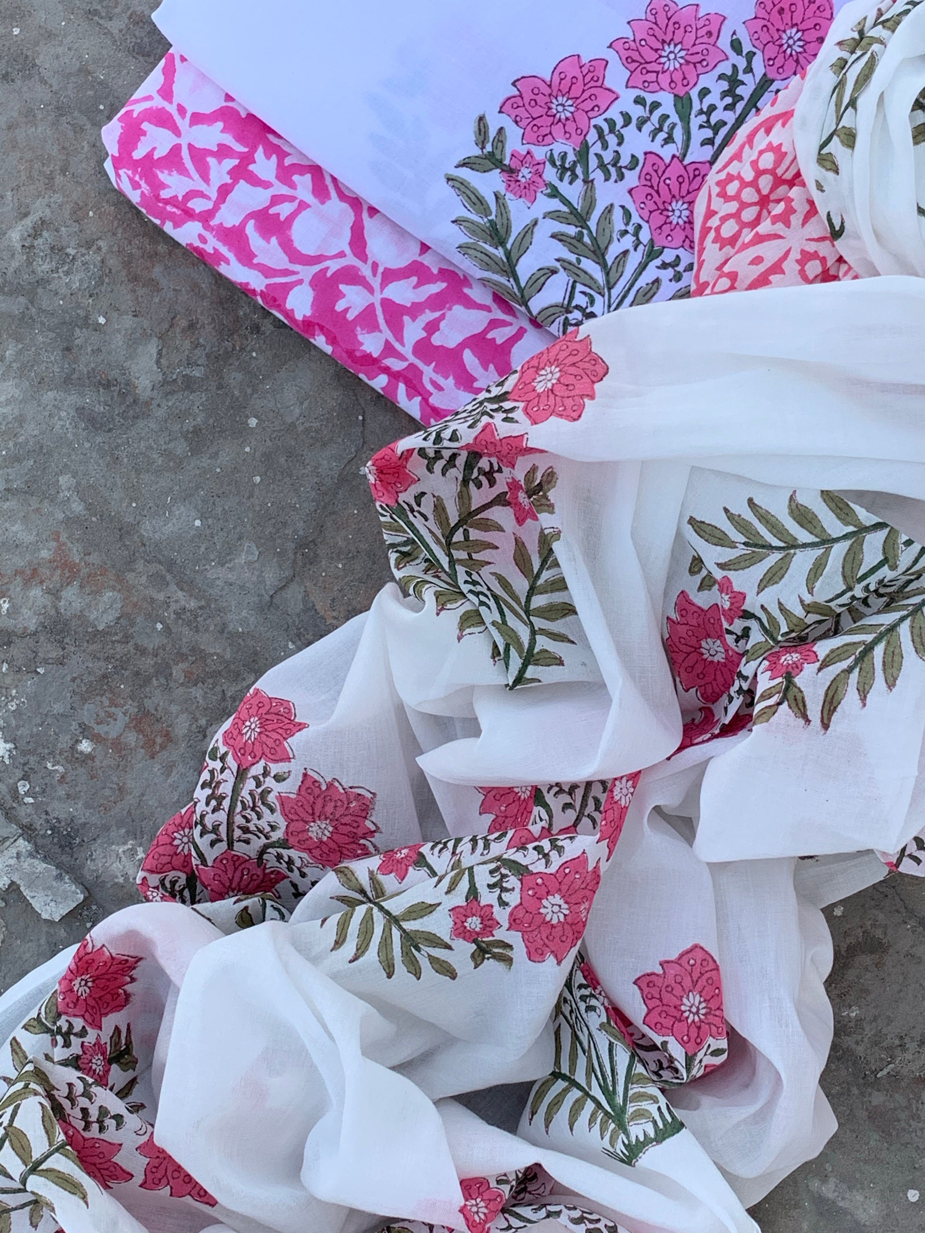 Handblock Cotton Suit