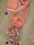 Blush Coral Handcrafted Kota Suit