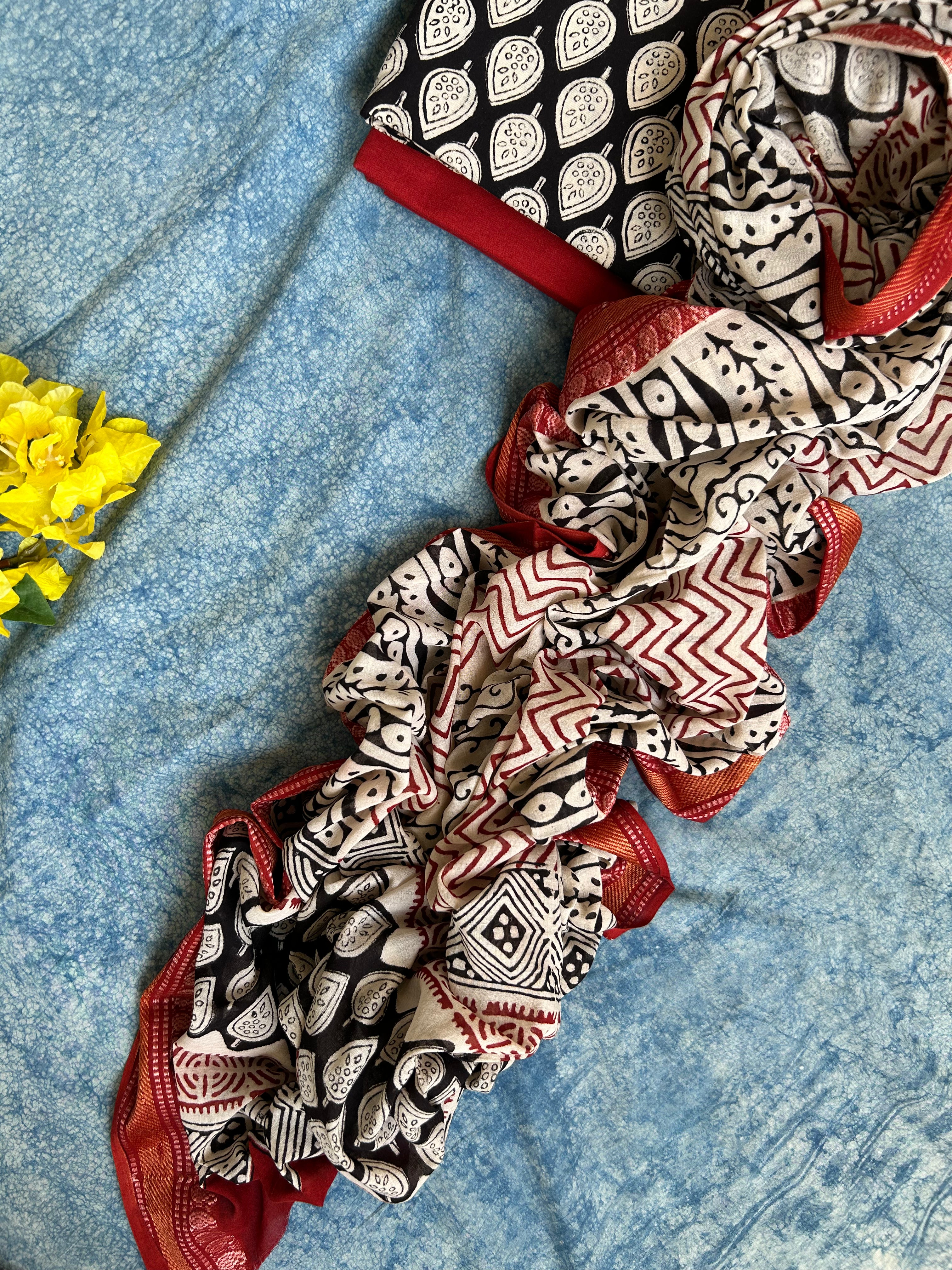 Handblock Cotton Suit