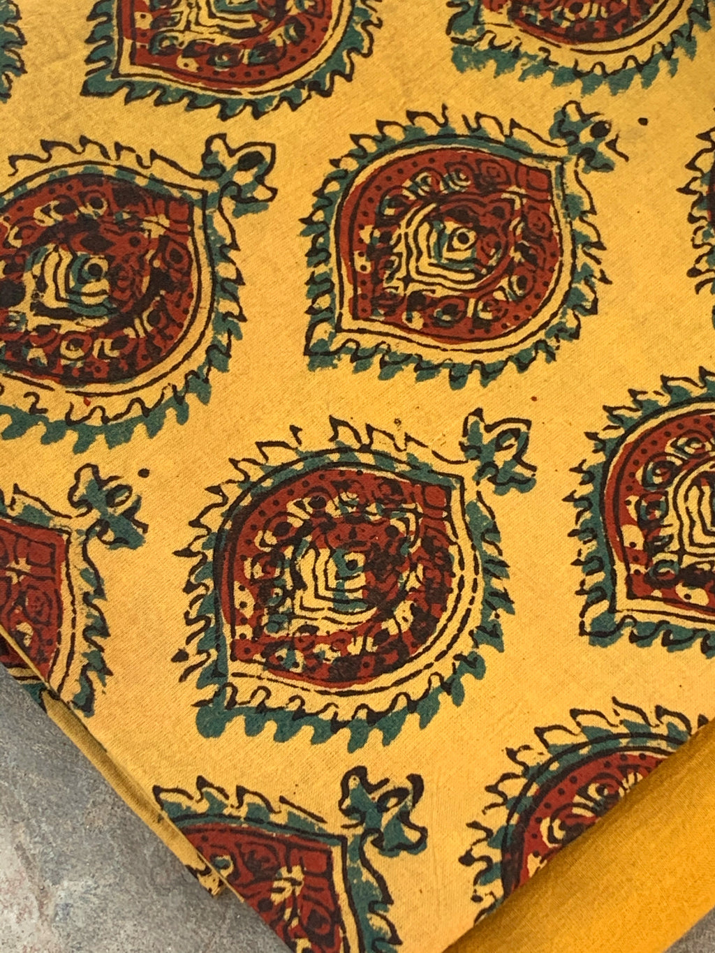 Handblock Ajrakh Cotton Suit