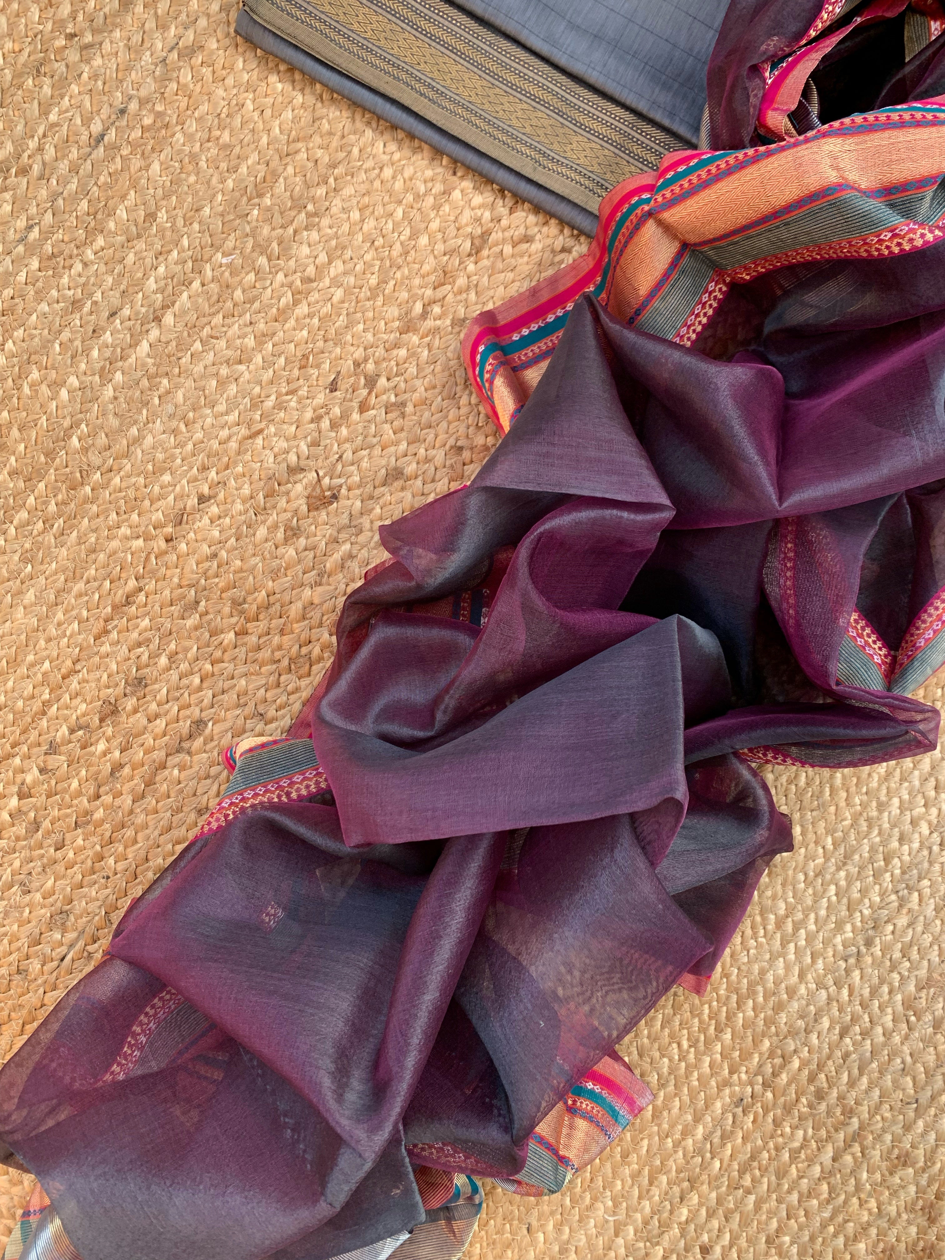 Handwoven Maheshwari Kurta dupatta set
