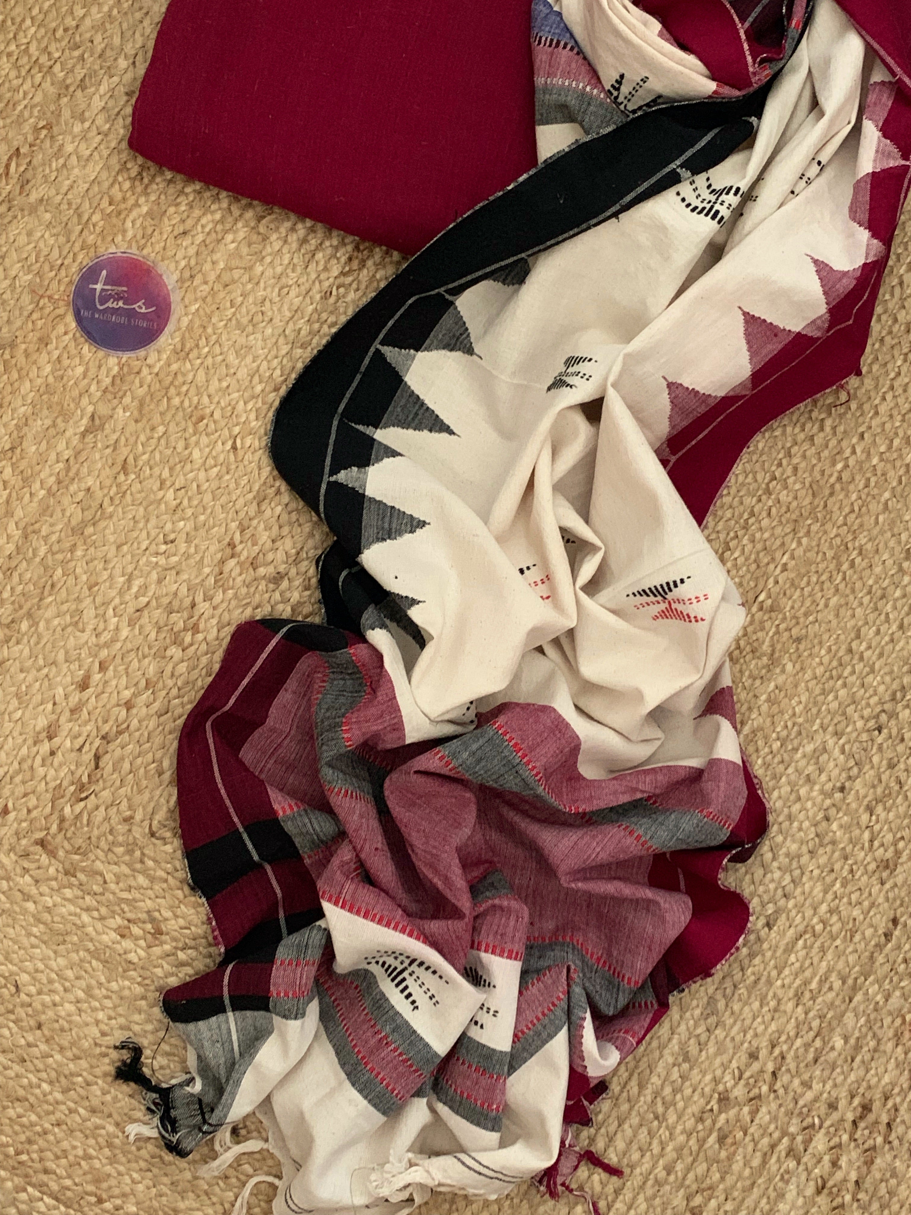 Handspun Handwoven Kotpad Kurta Dupatta Set