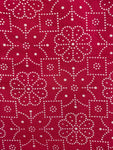 Hand Screen Print Kurta Bottom Set - Rose Pink