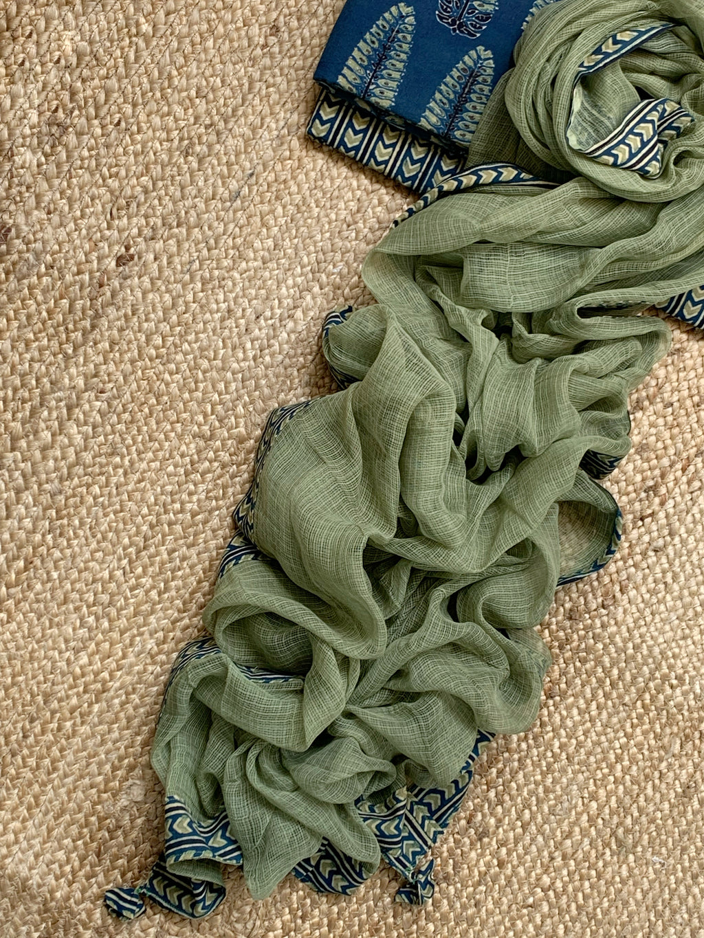 Handblock Ajrakh Kota Suit