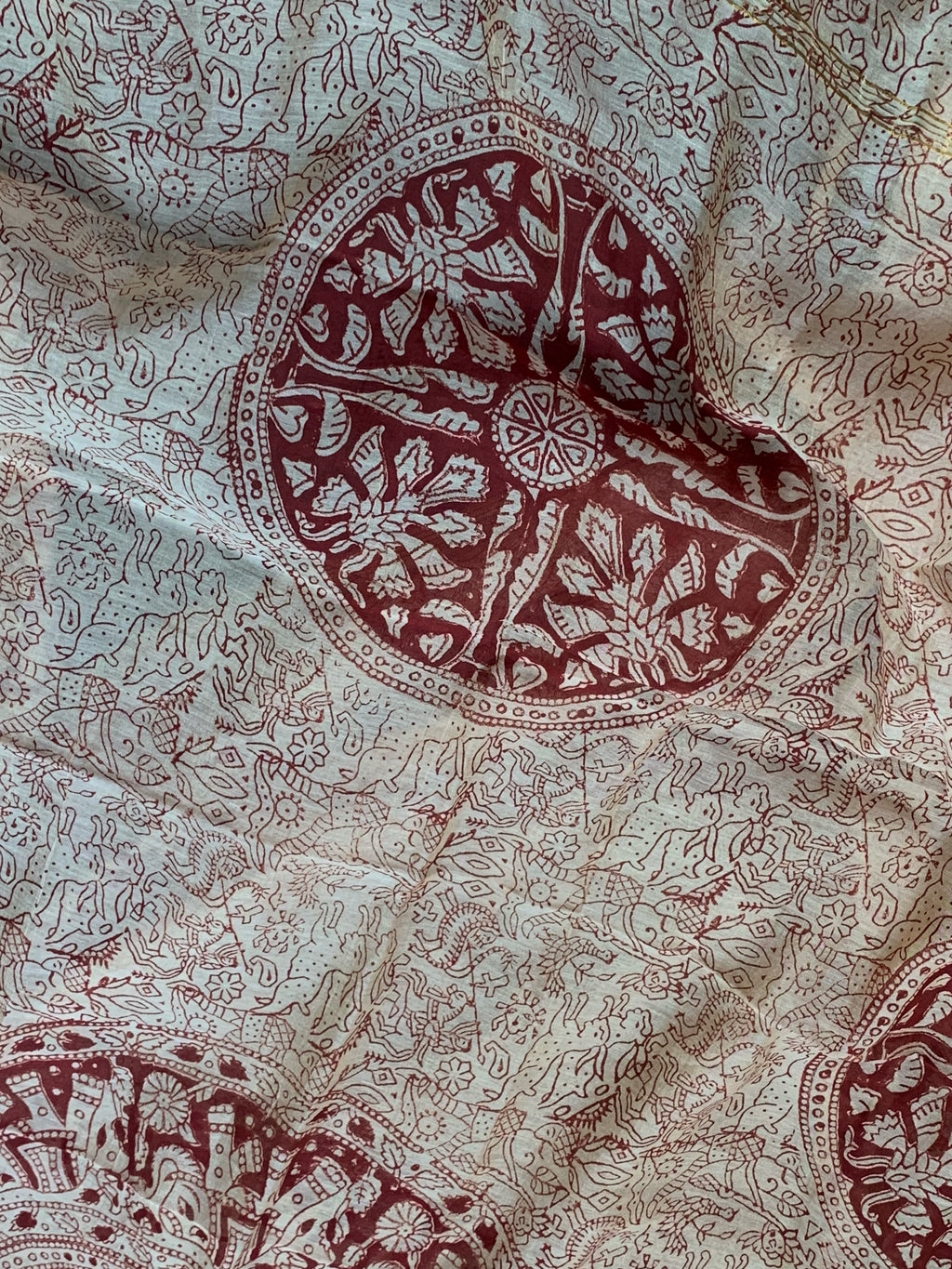 Handblock Cotton Chanderi Suit