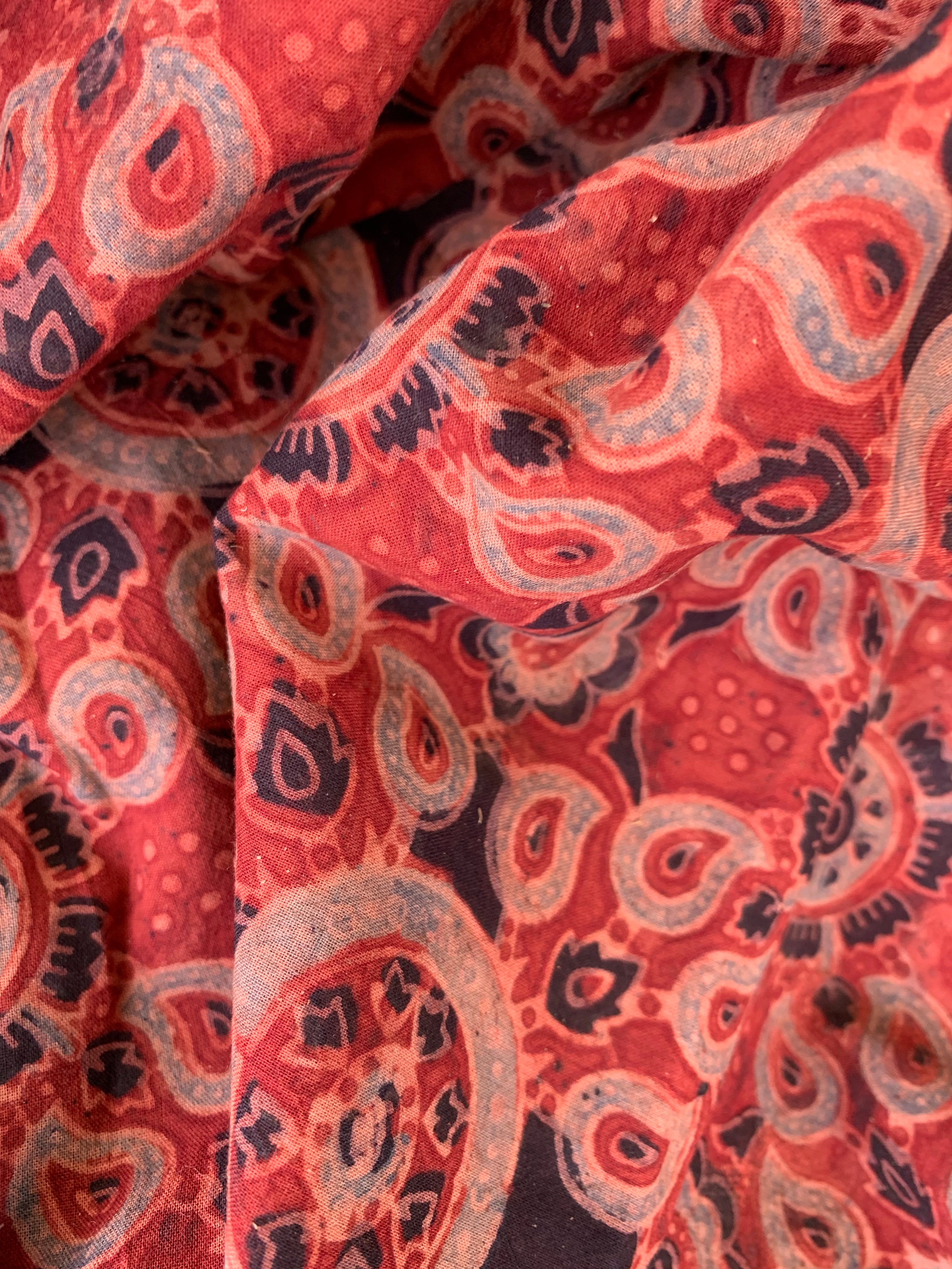 Handblock Ajrakh Dupatta
