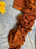 Handblock Chanderi Bagh Suit