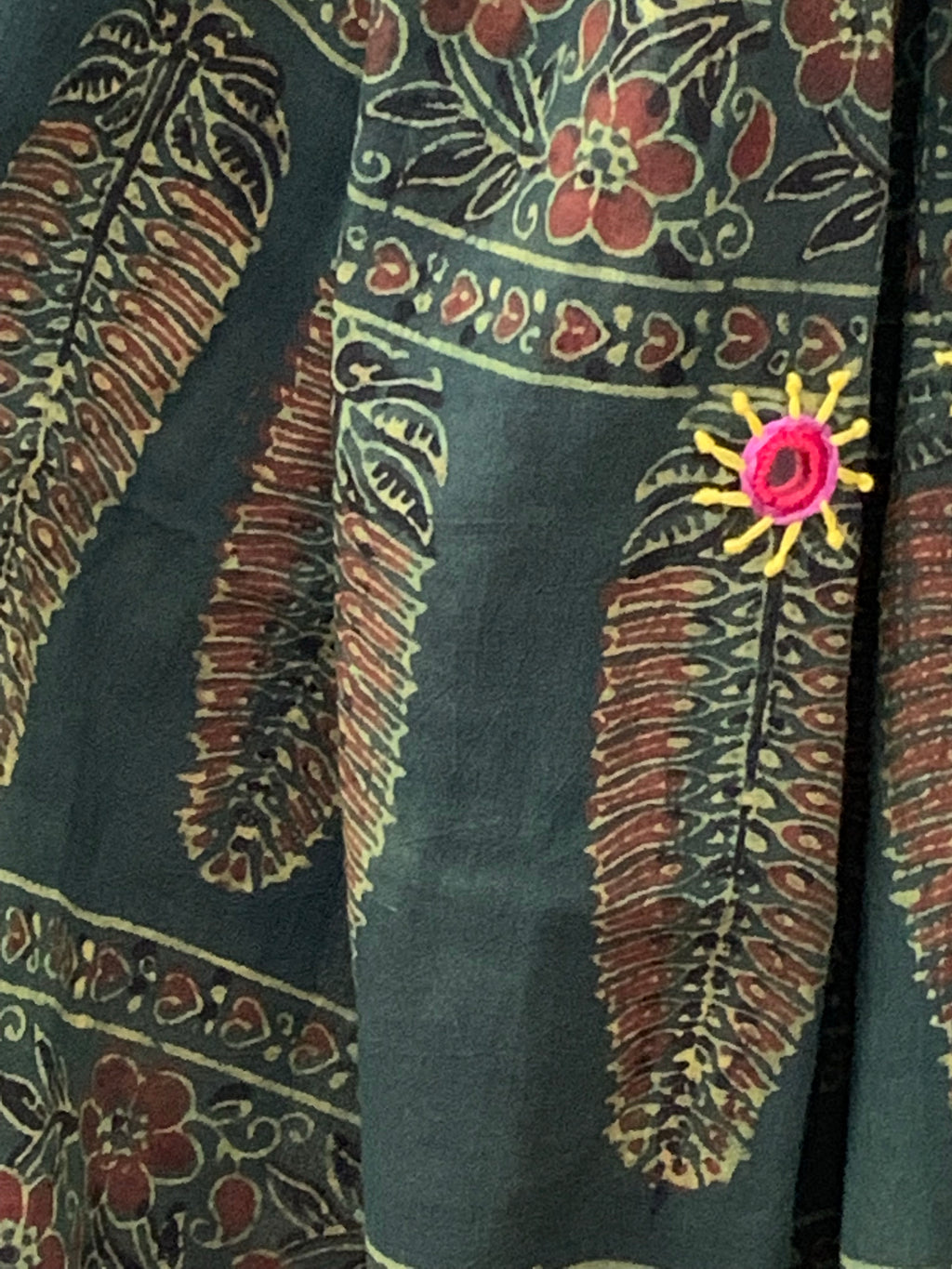 Handcrafted Ajrakh Kurta Dupatta set