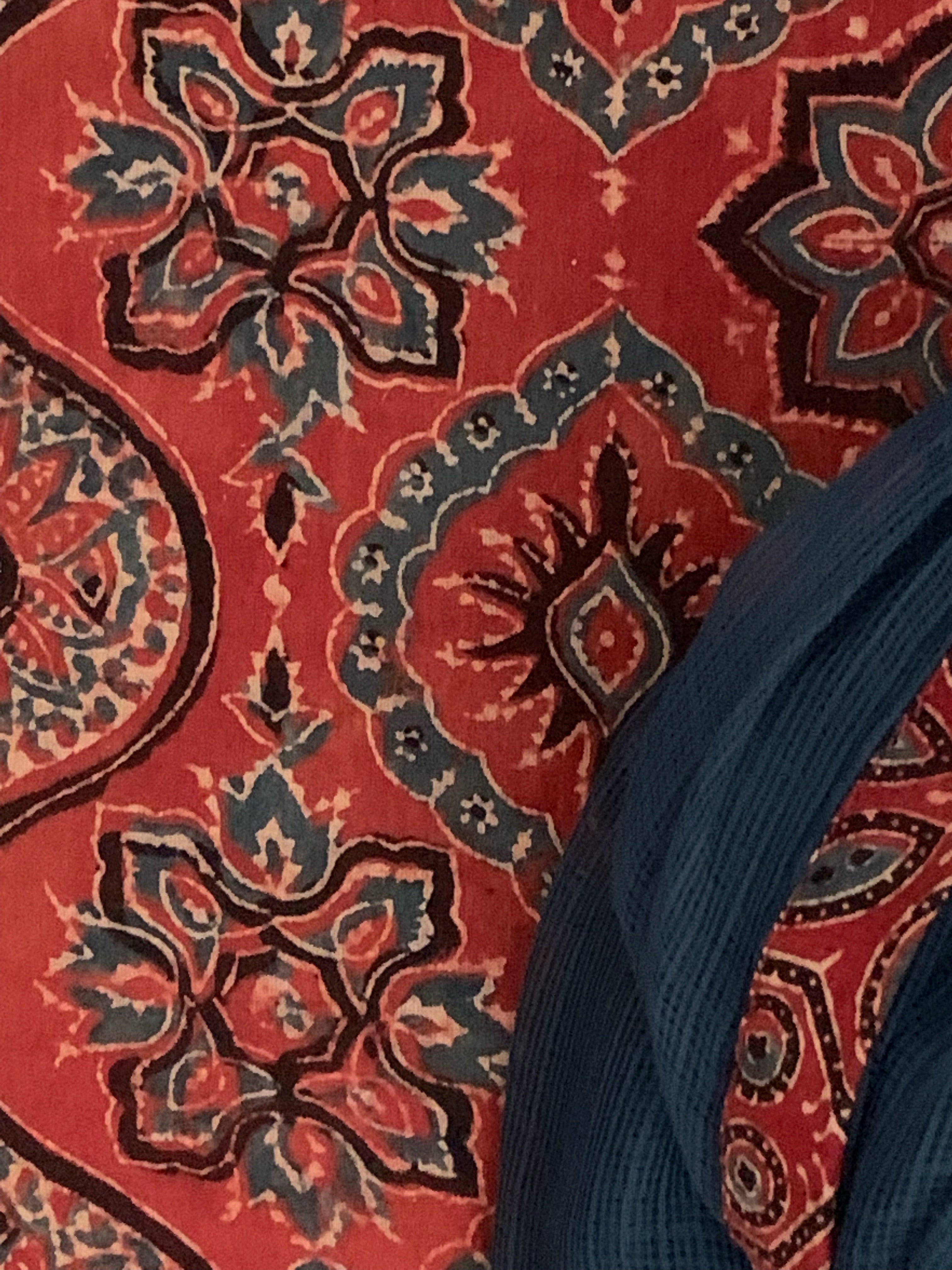 Handblock Ajrakh Kota Suit