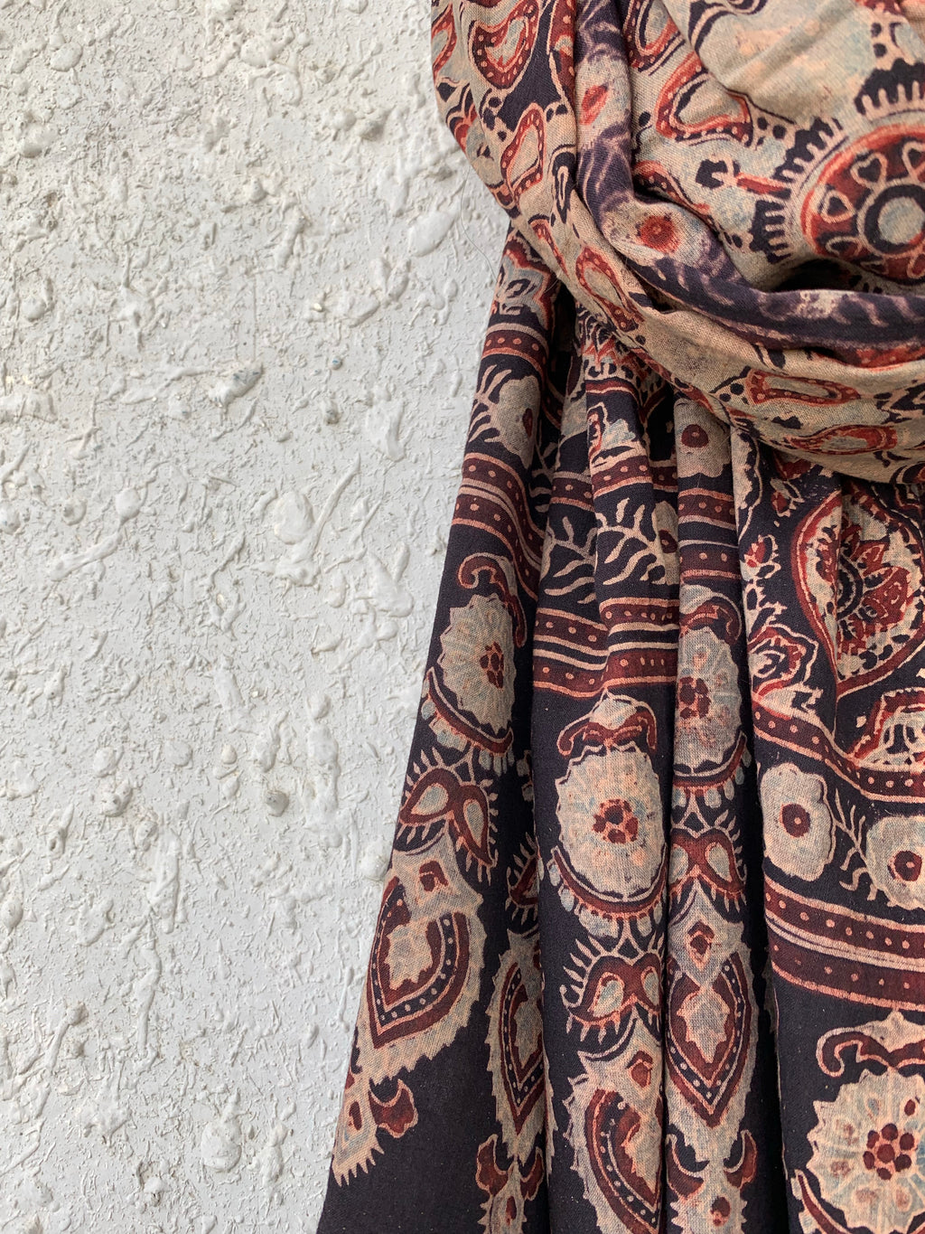 Handblock Ajrakh Dupatta