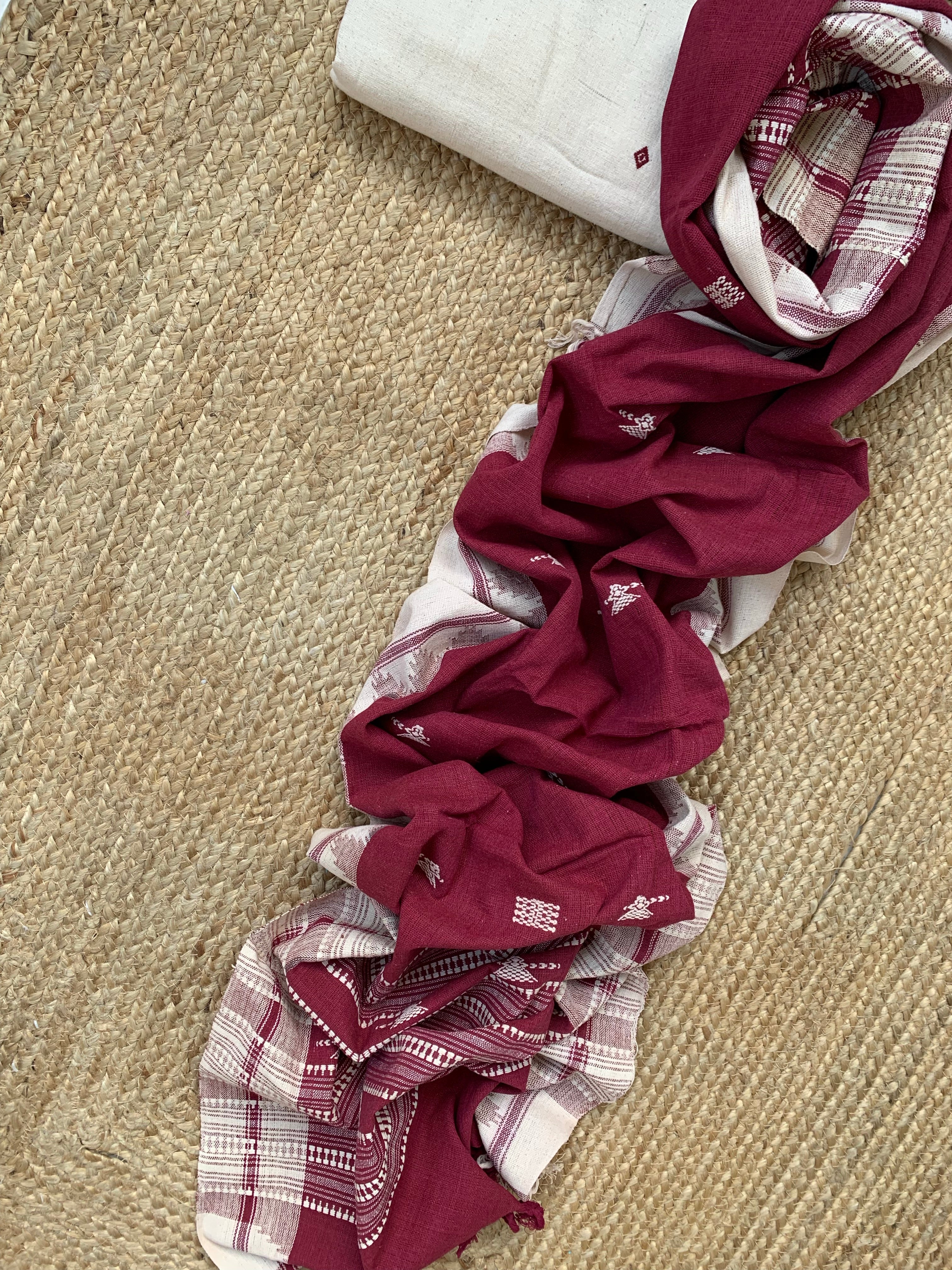 Handspun Handwoven Kotpad Kurta Dupatta Set