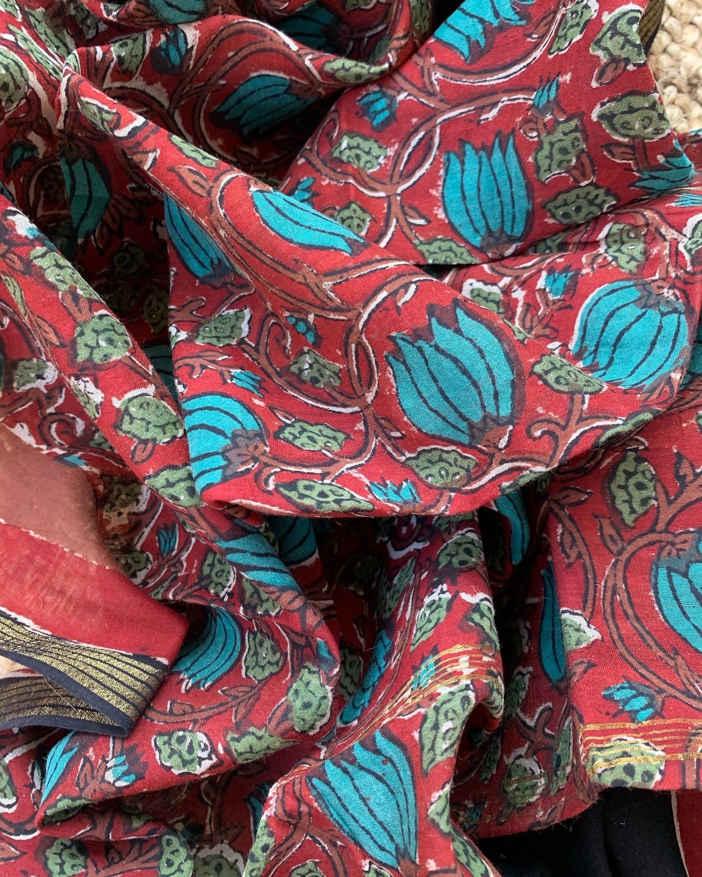 Handcrafted Cotton Chanderi Suit