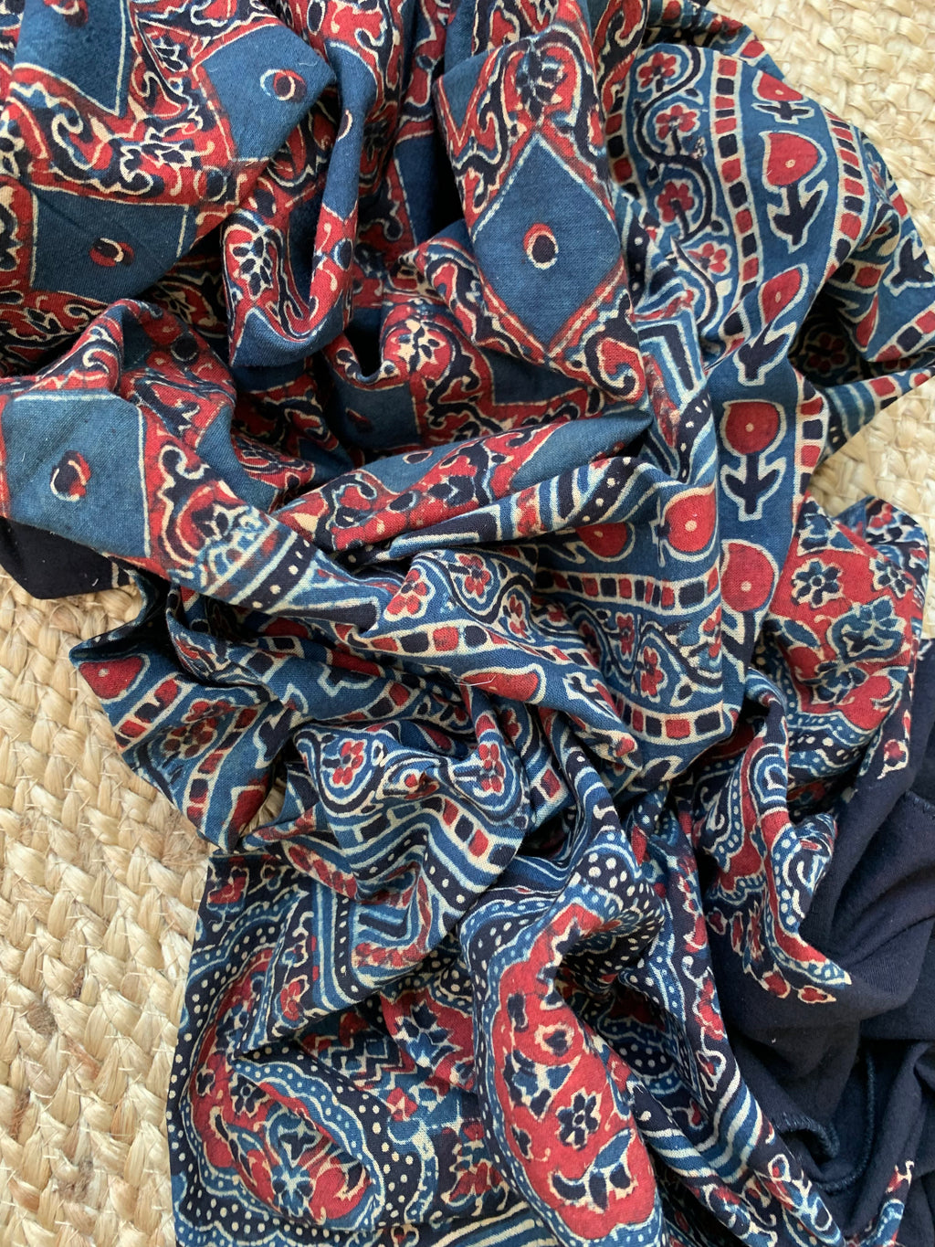Handcrafted Bandhani Ajrakh Cotton Suit