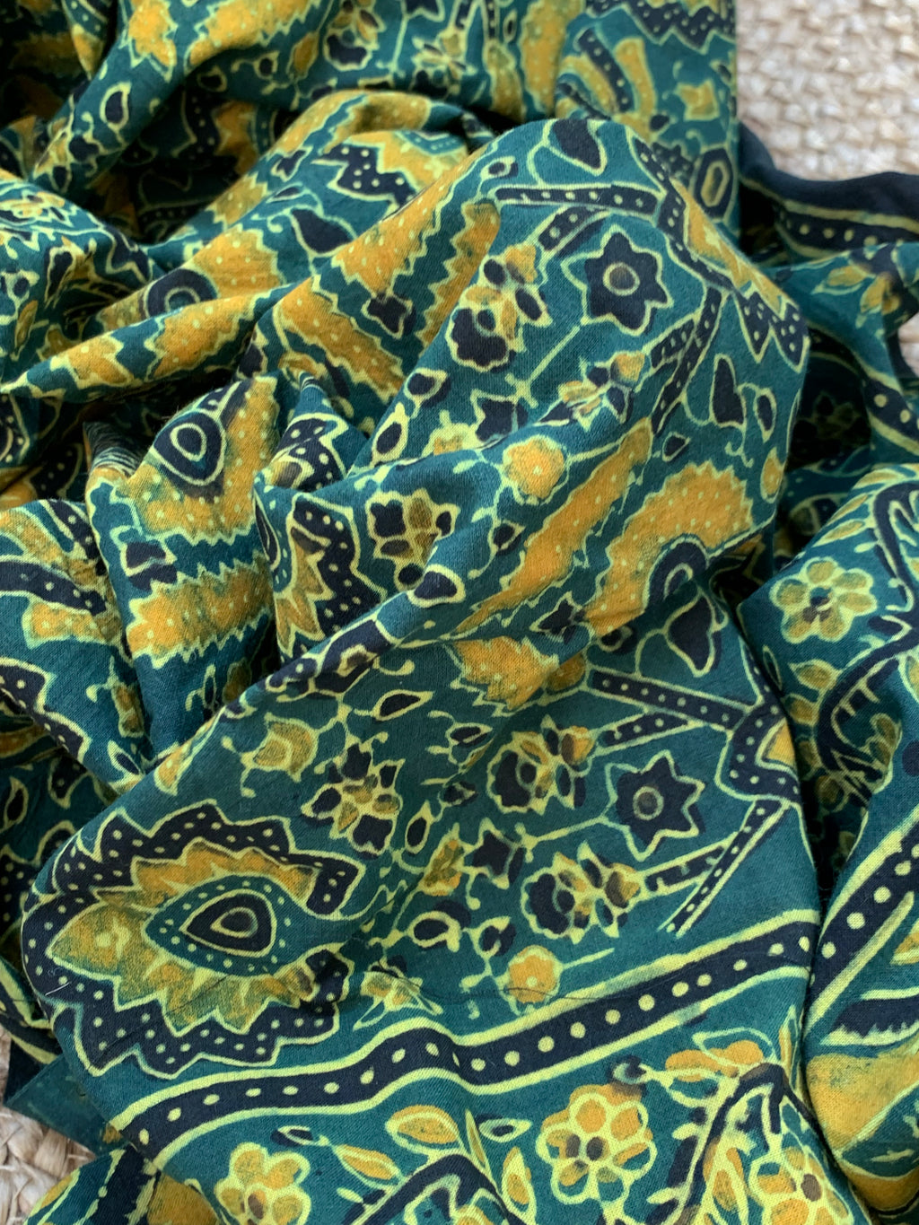 Handcrafted Bandhani Ajrakh Cotton Suit