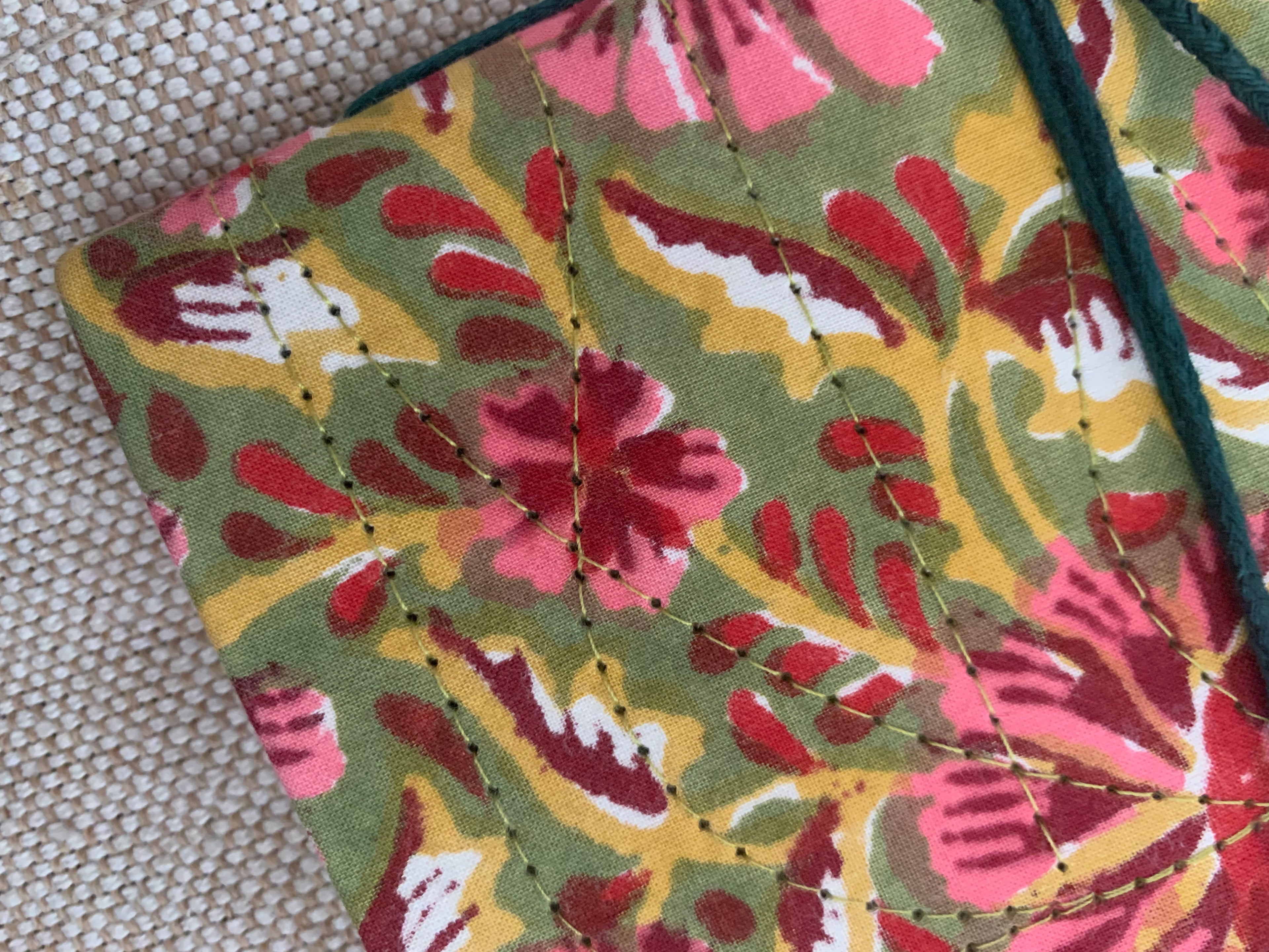 Block Print Fabric Cover Diary
