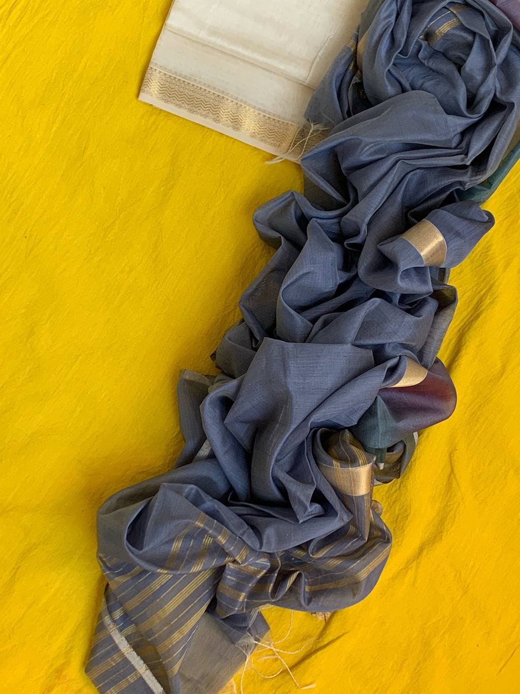 Handwoven Maheshwari Kurta dupatta set