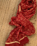 Handblock Linen Stole