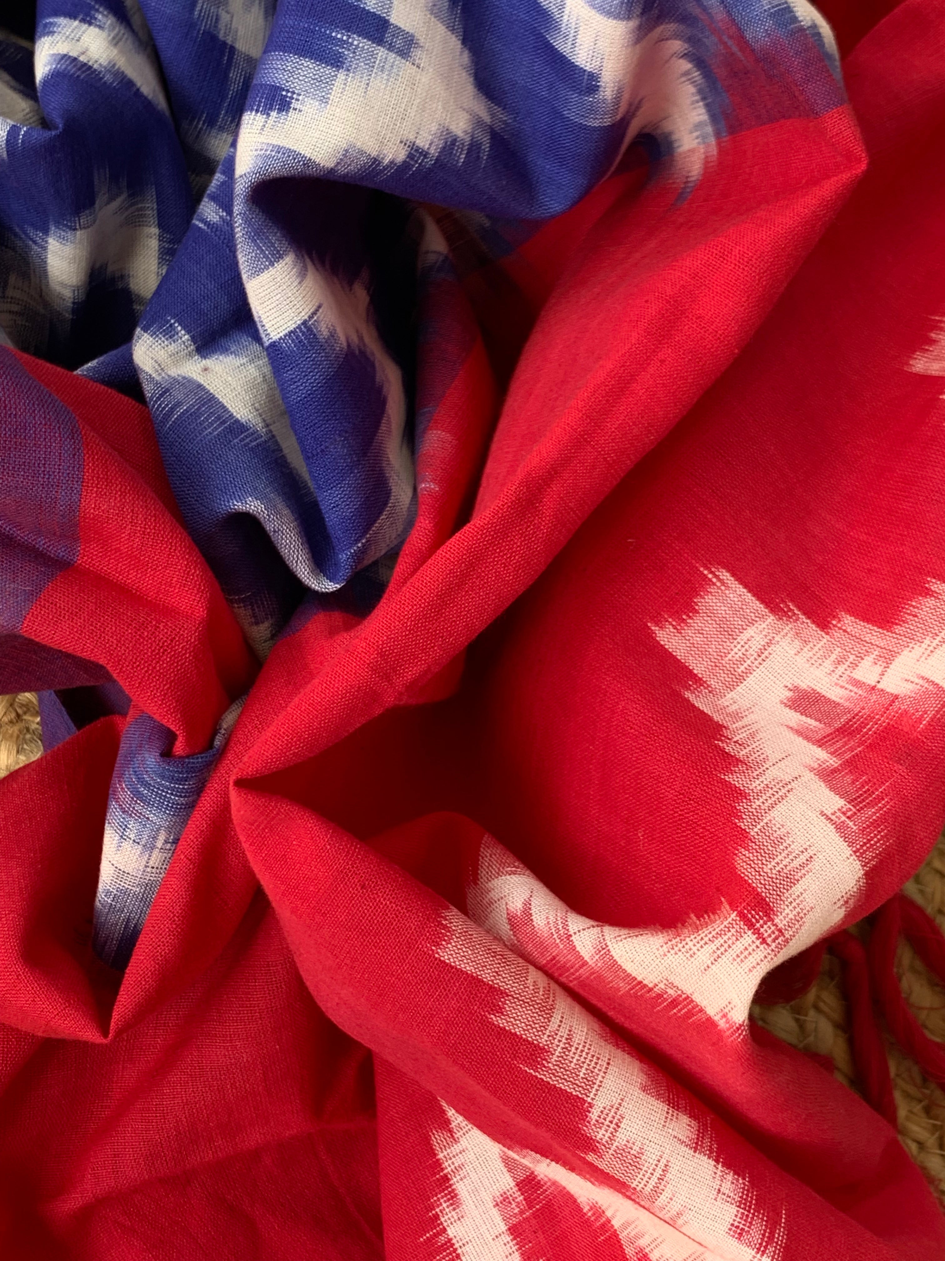 Handwoven Double Ikat Kurta Dupatta Set