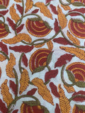 Hand Block Printed Azo free Dyed Cotton (2.5m)