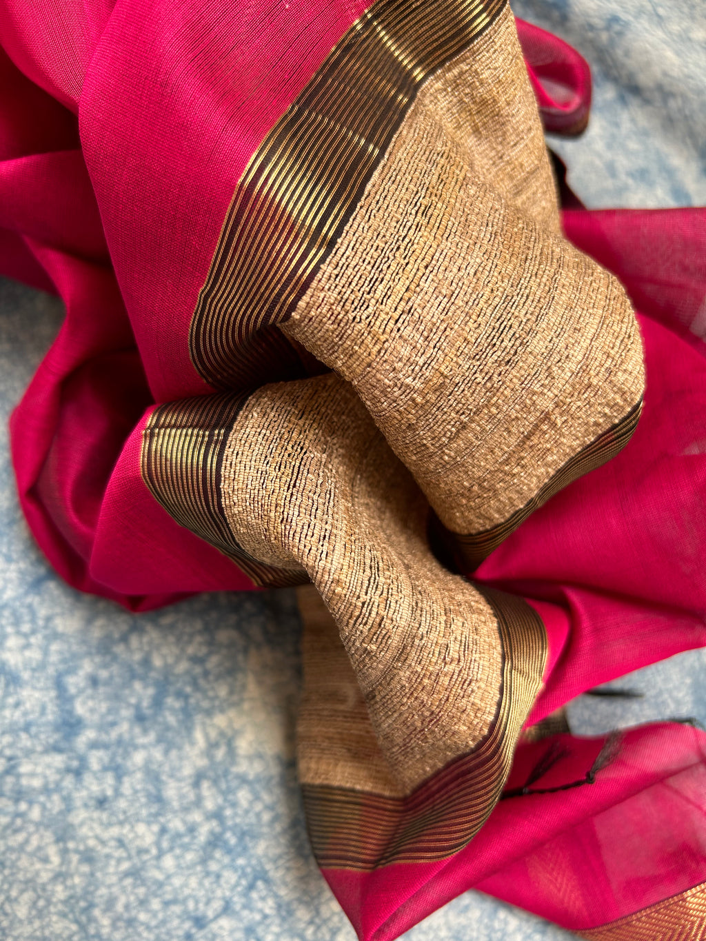 Handwoven Maheshwari Kurta Dupatta Set