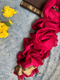 Handwoven Maheshwari Kurta Dupatta Set