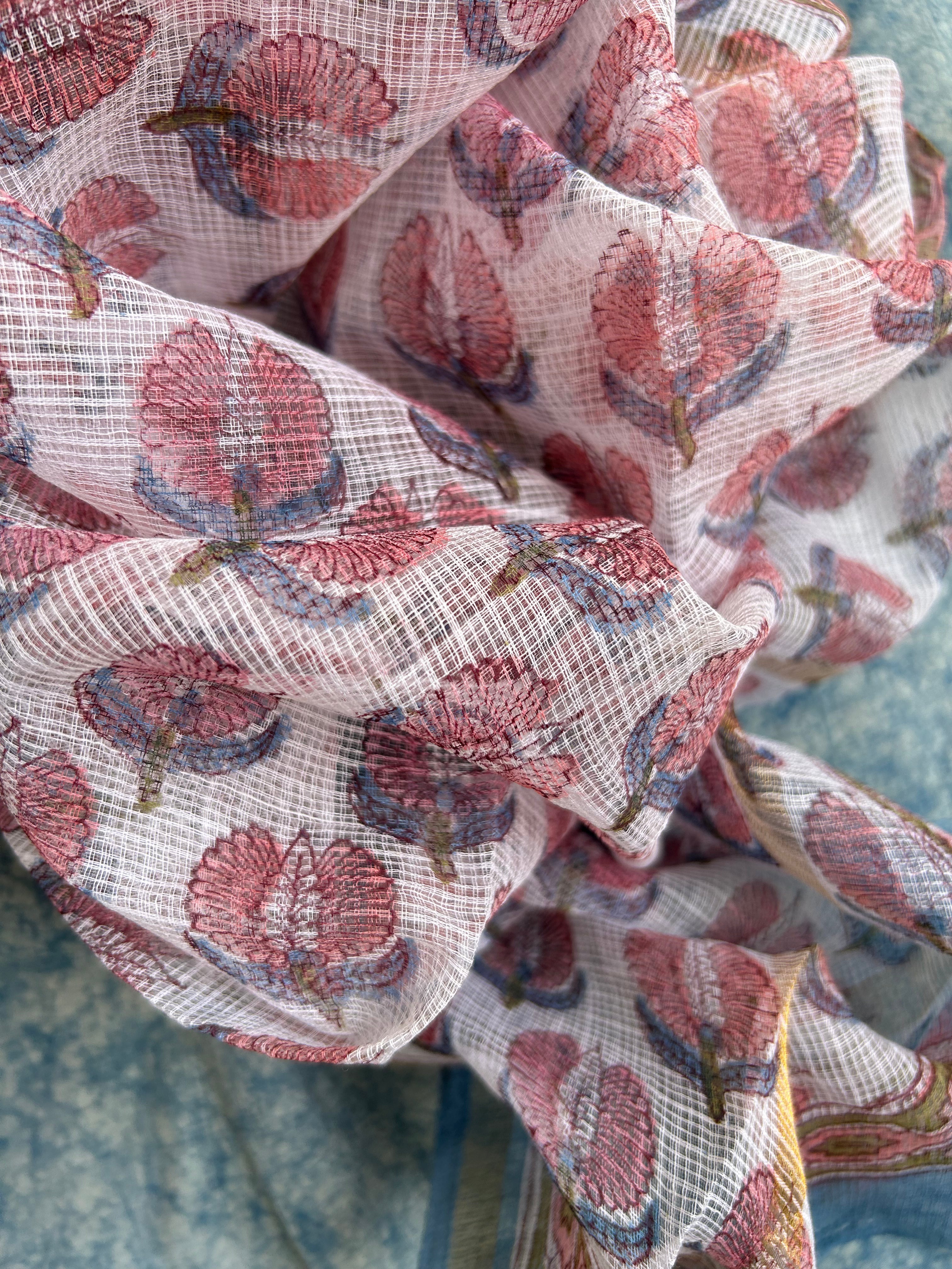 Handcrafted Cotton Kota Dupatta Suit