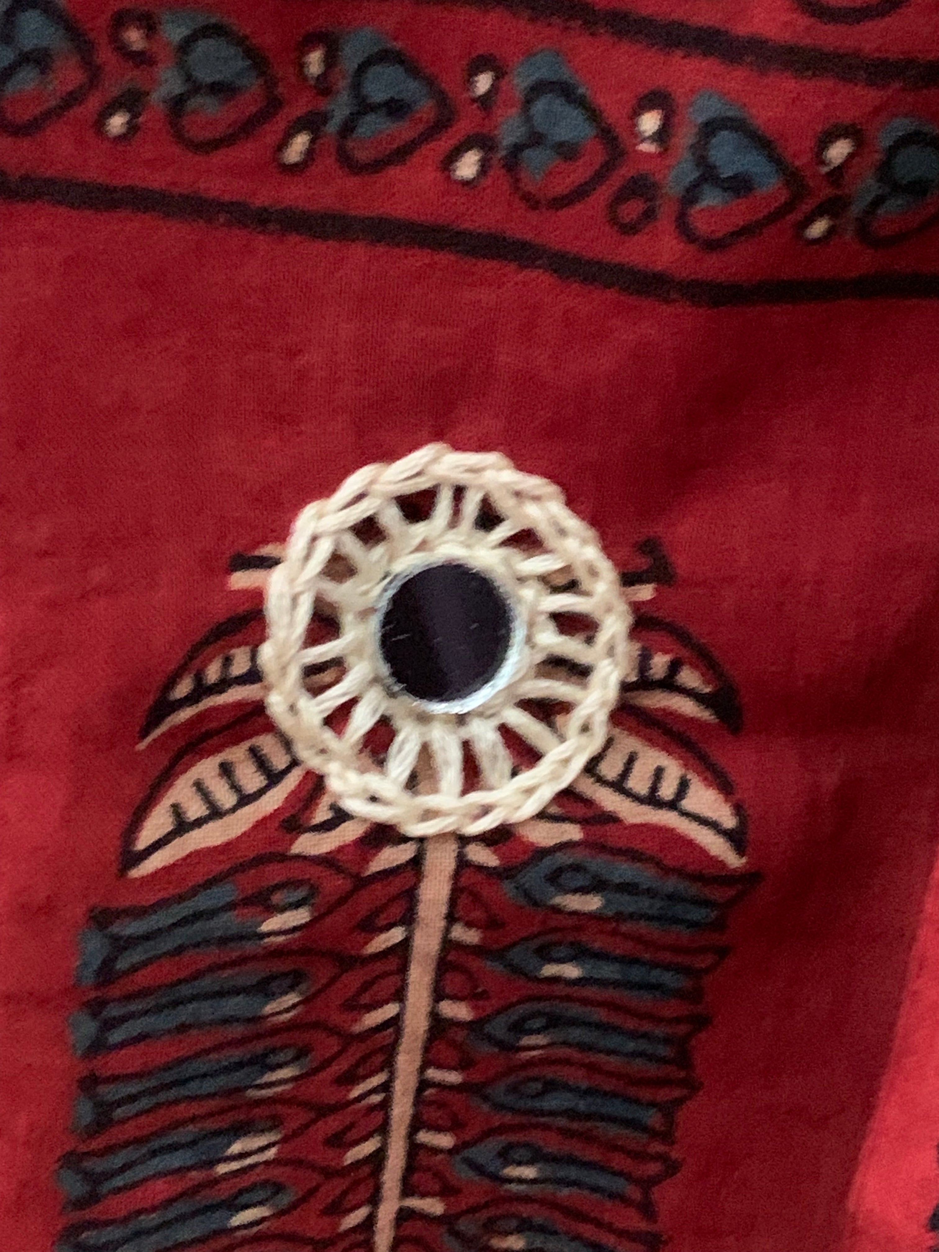 Handcrafted Ajrakh Kurta Dupatta set