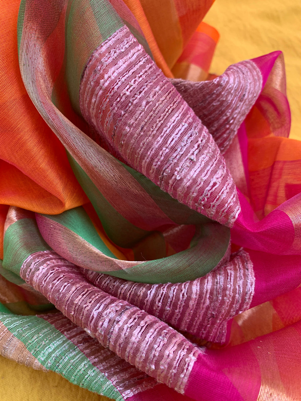 Handwoven Maheshwari Kurta dupatta set